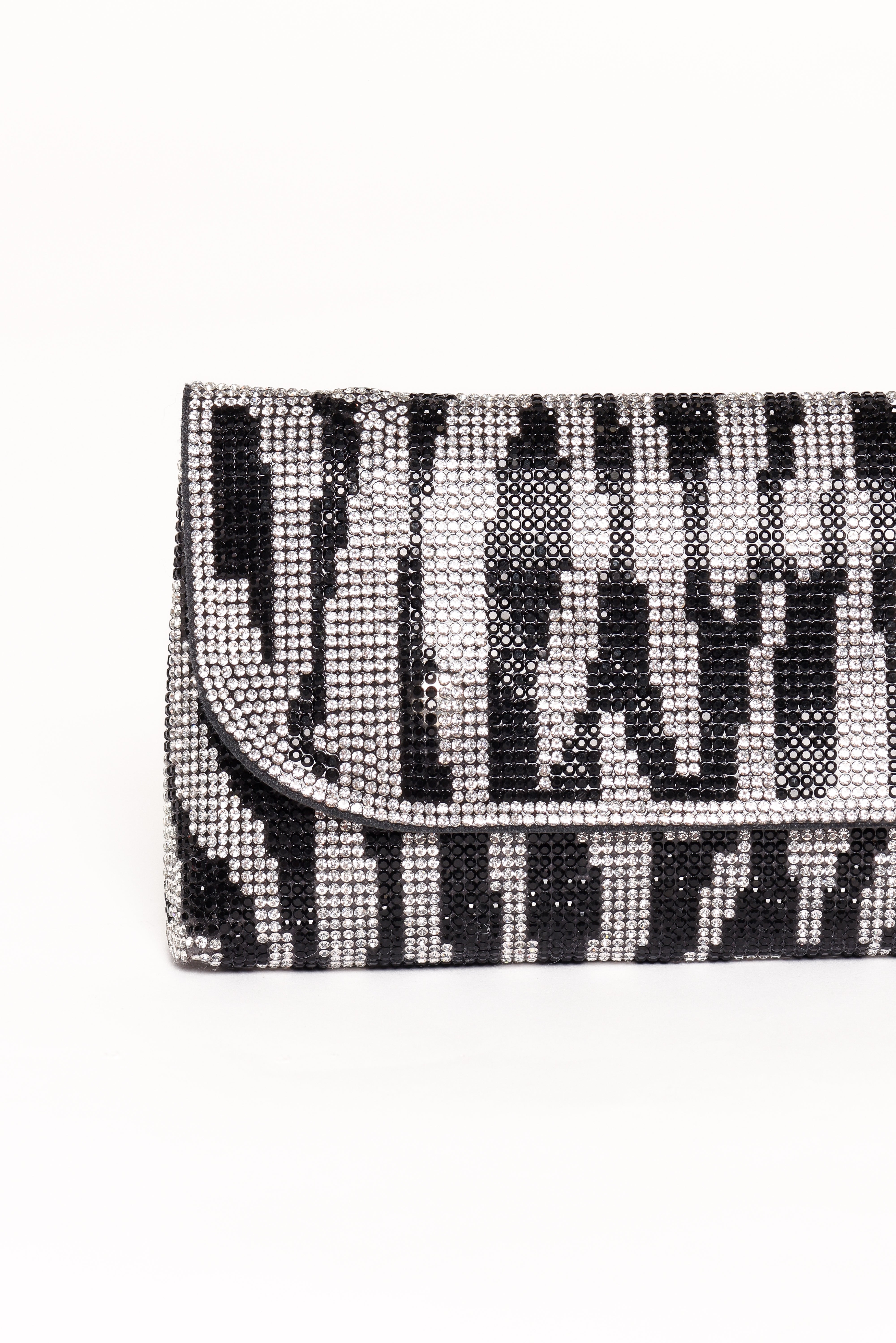Zara Embellished Bag - Zebra