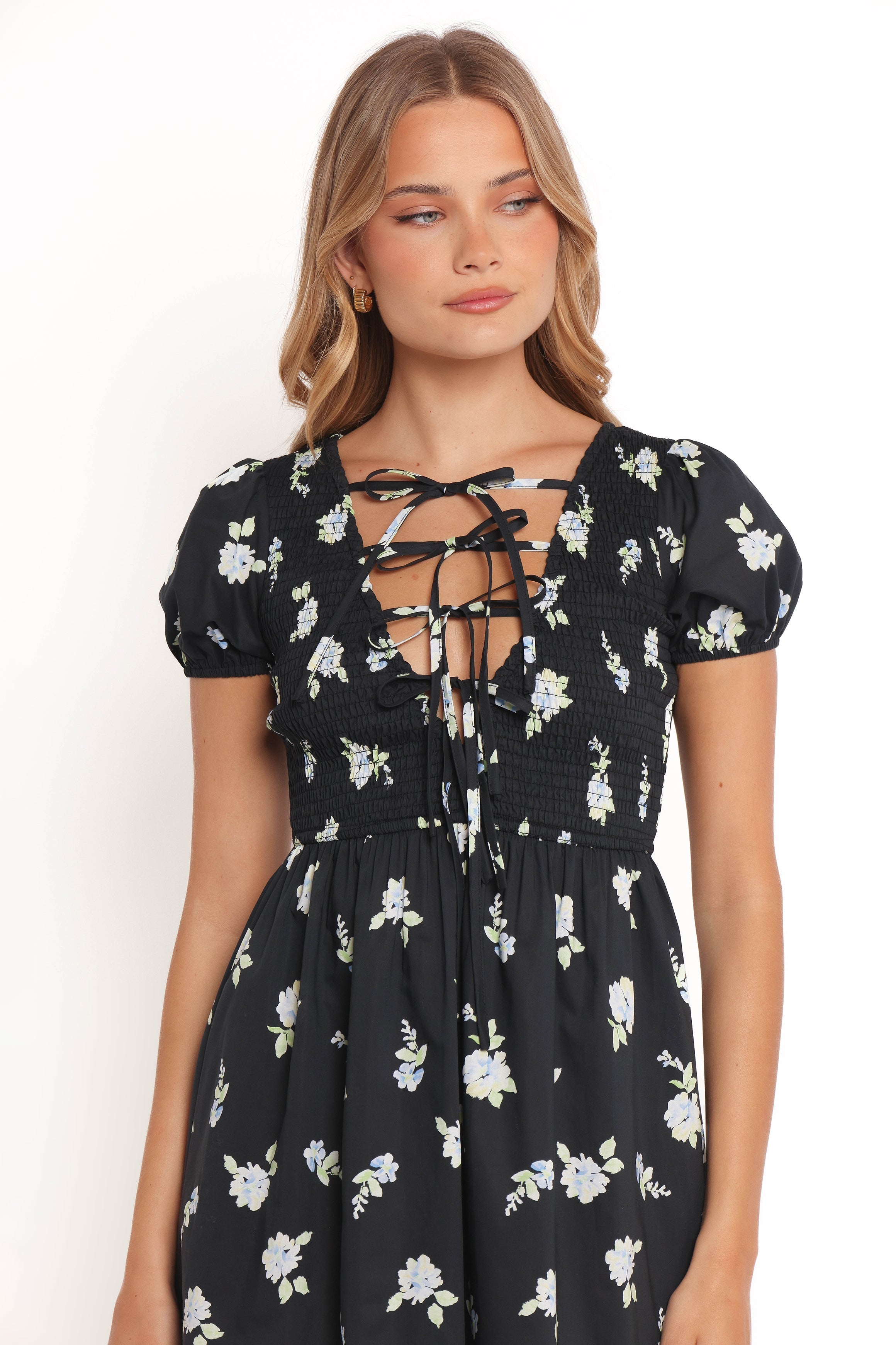 Winny Mini Dress - Navy Floral