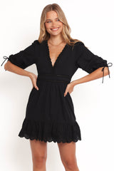 Estella Mini Dress - Black