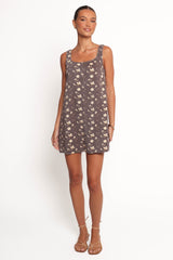 Abbott Mini Dress - Brown Floral