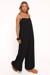 Abegail Flowy Jumpsuit - Black