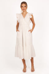 Acadia Midi Dress - White