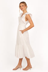 Acadia Midi Dress - White