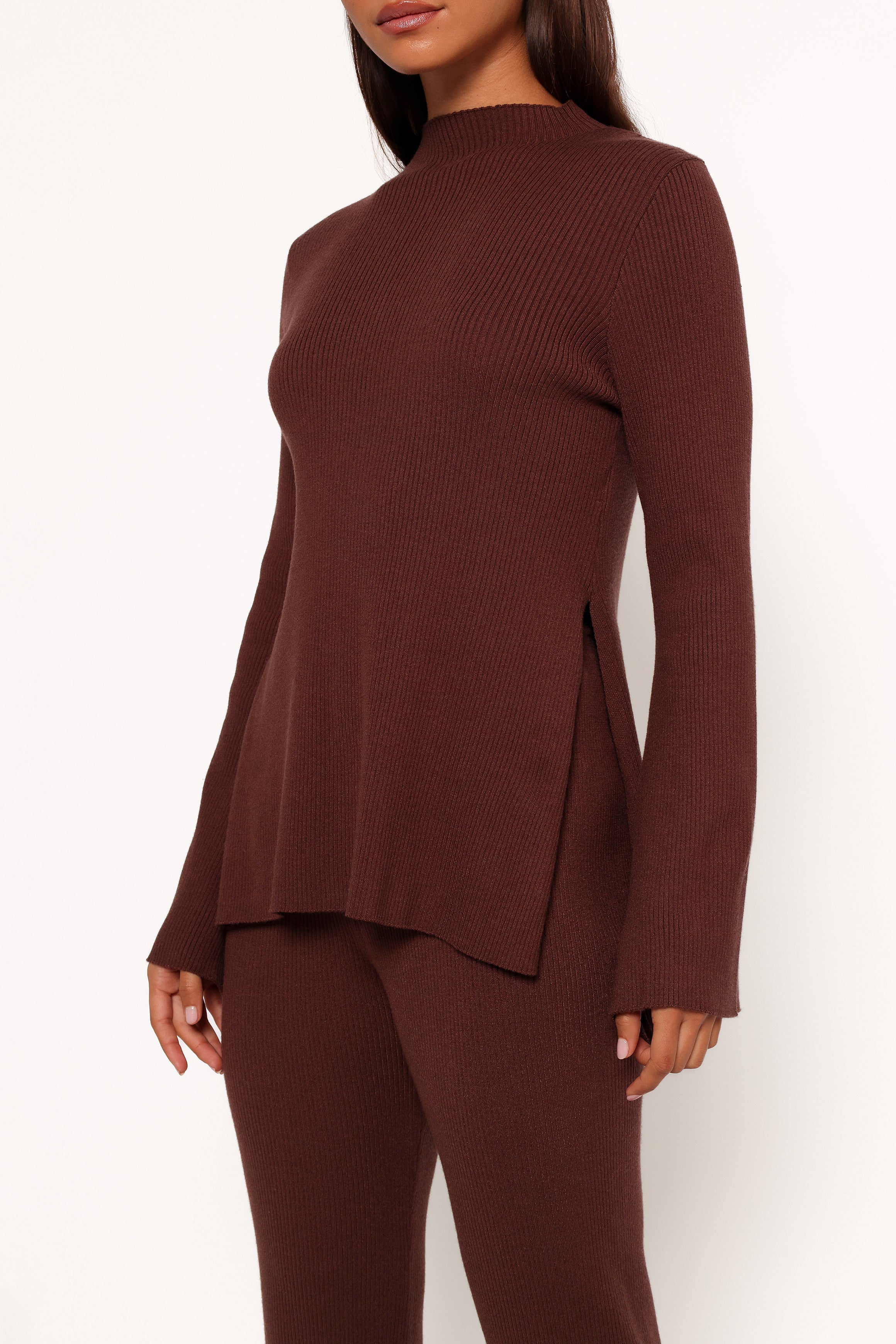Adrienne Knit Top - Chocolate