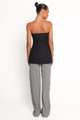 Afton Pant - Black White