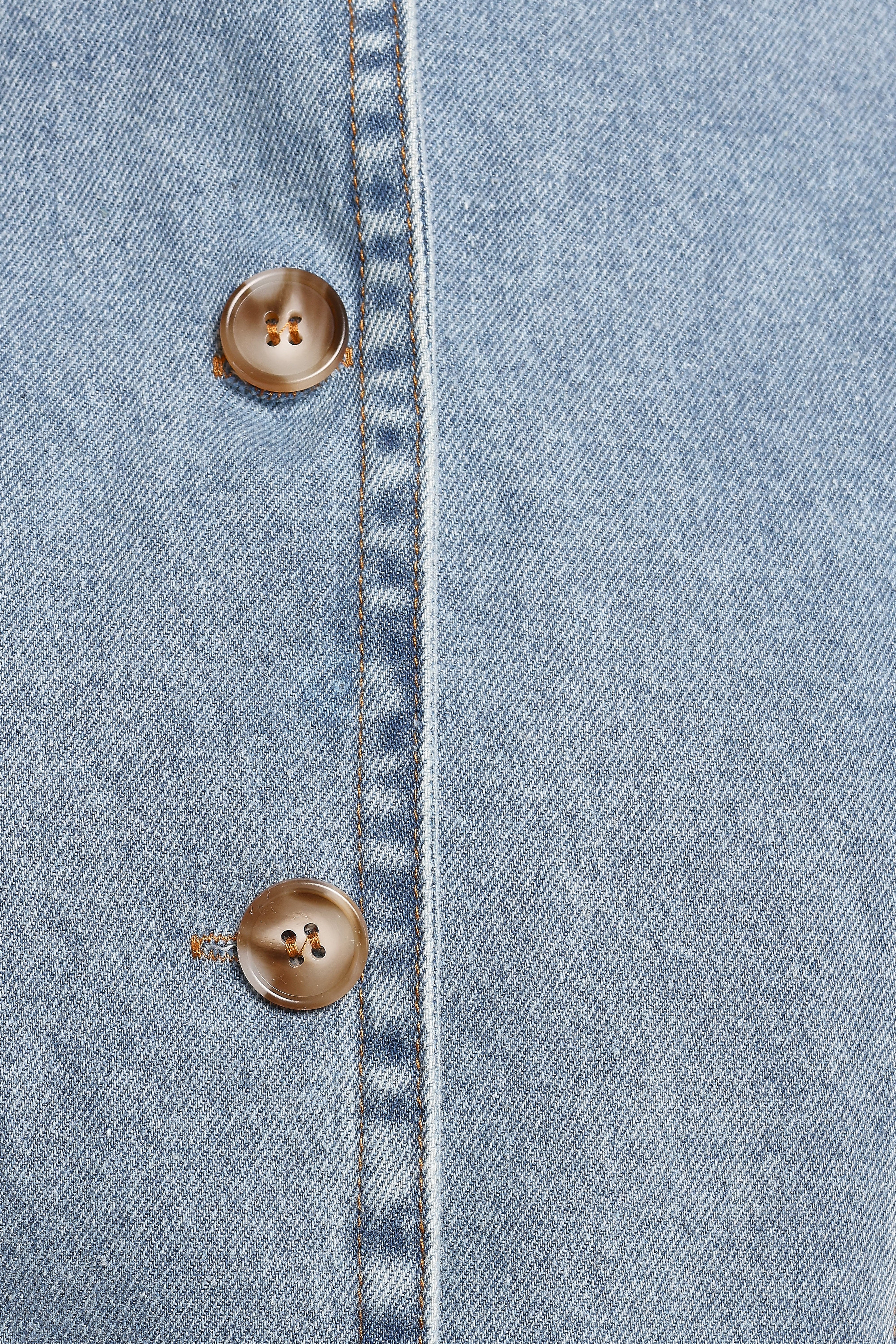 Almana Denim Short Set - Medium Blue