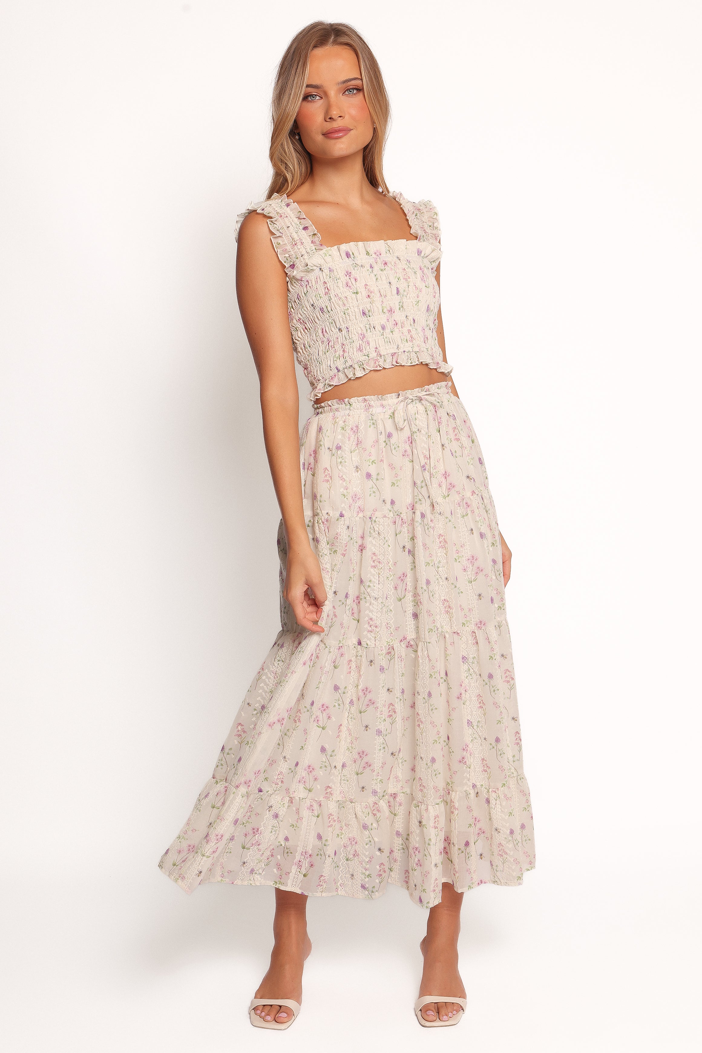 Amberlyn Maxi Skirt - Pink Floral