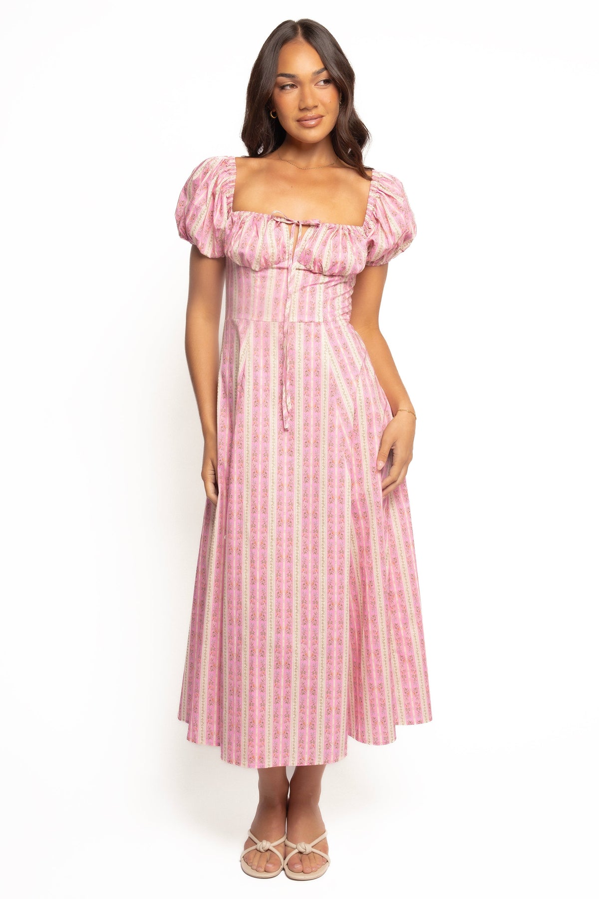 Amethyst Midi Dress - Pink