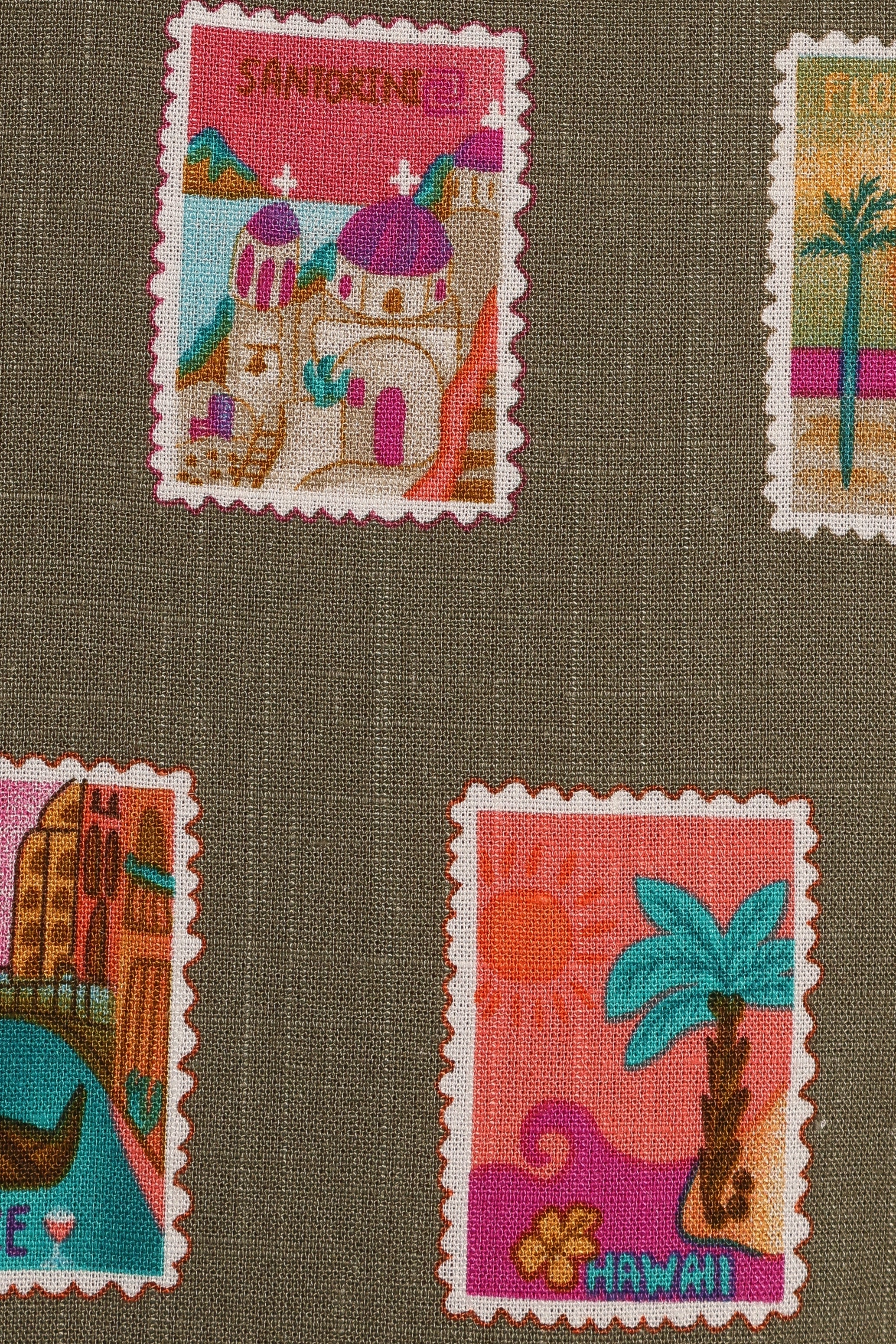 Aoife Maxi Dress - Olive Print