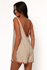 Aoife Romper - Natural Tan
