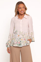 Avis Top - Pink Floral