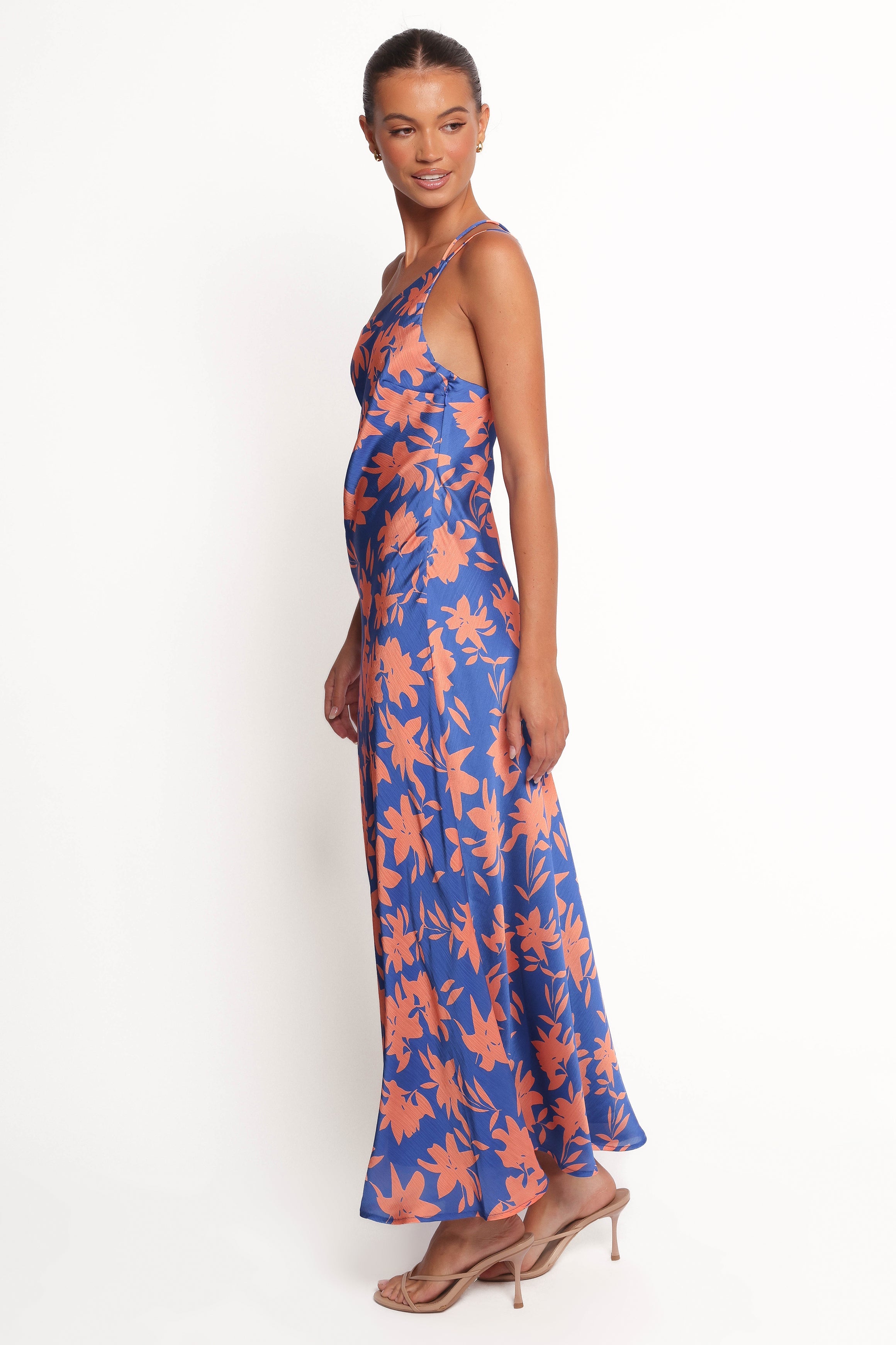 Bottie Maxi Dress - Blue/Orange Floral