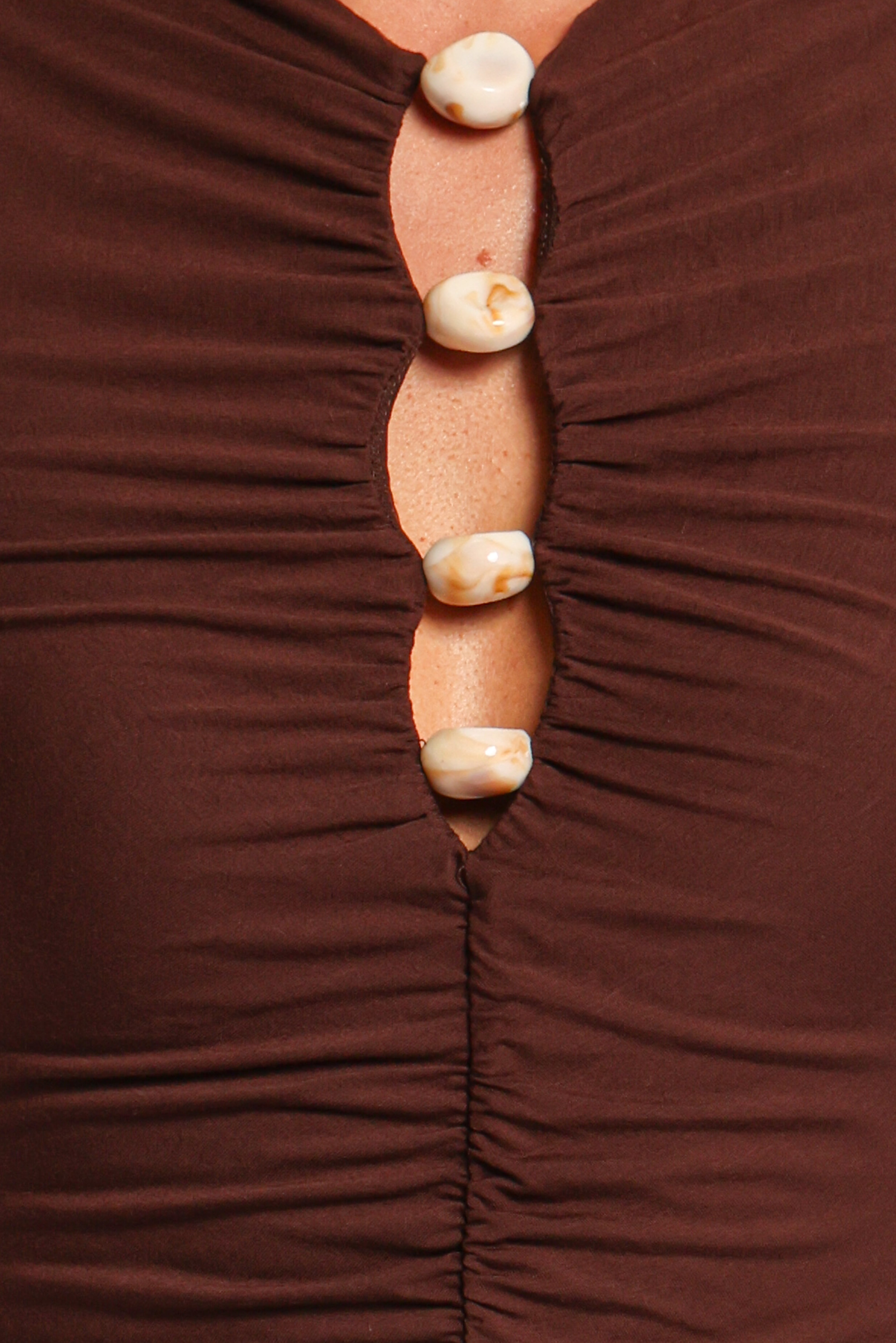 Brody Midi Dress - Chocolate