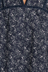 Brooklyn Mini Dress - Blue Floral