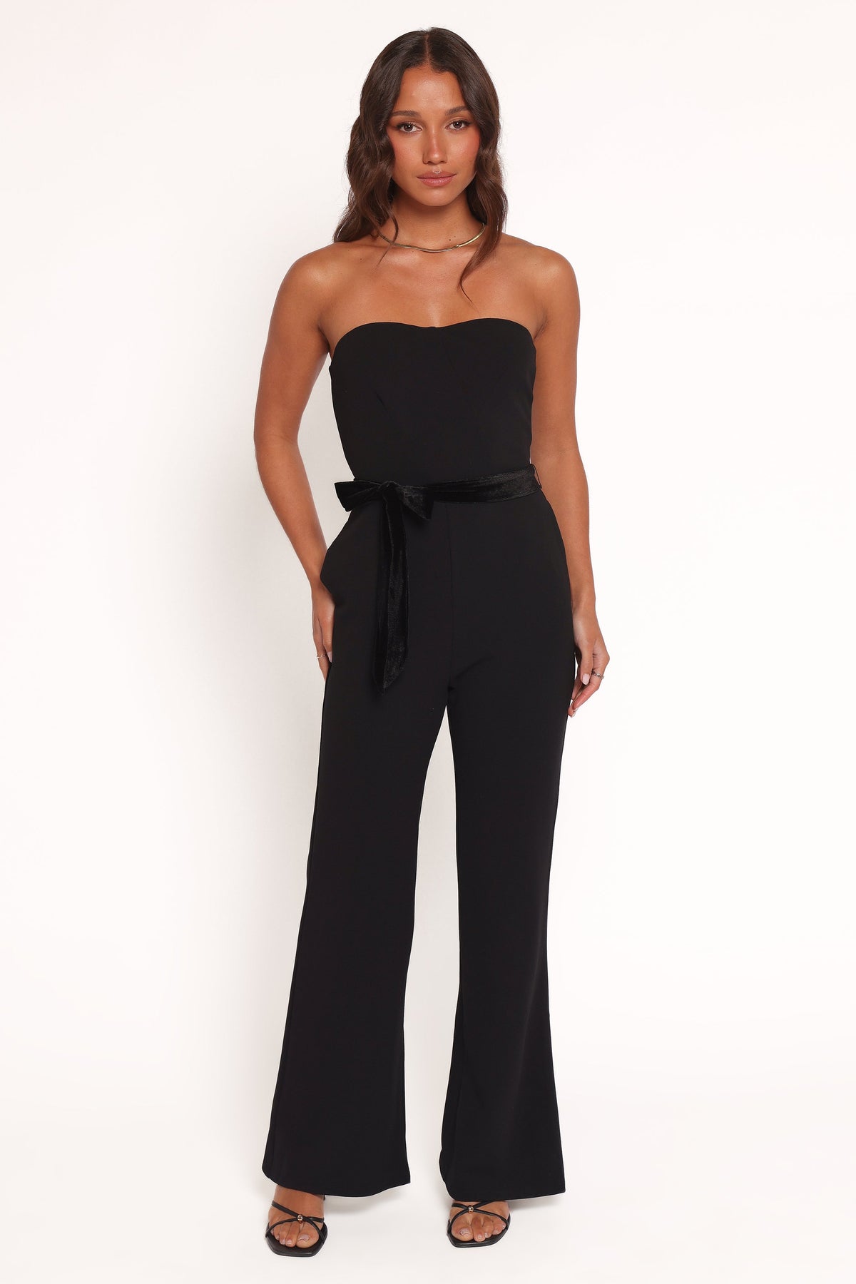 Cameron Strapless Jumpsuit - Black