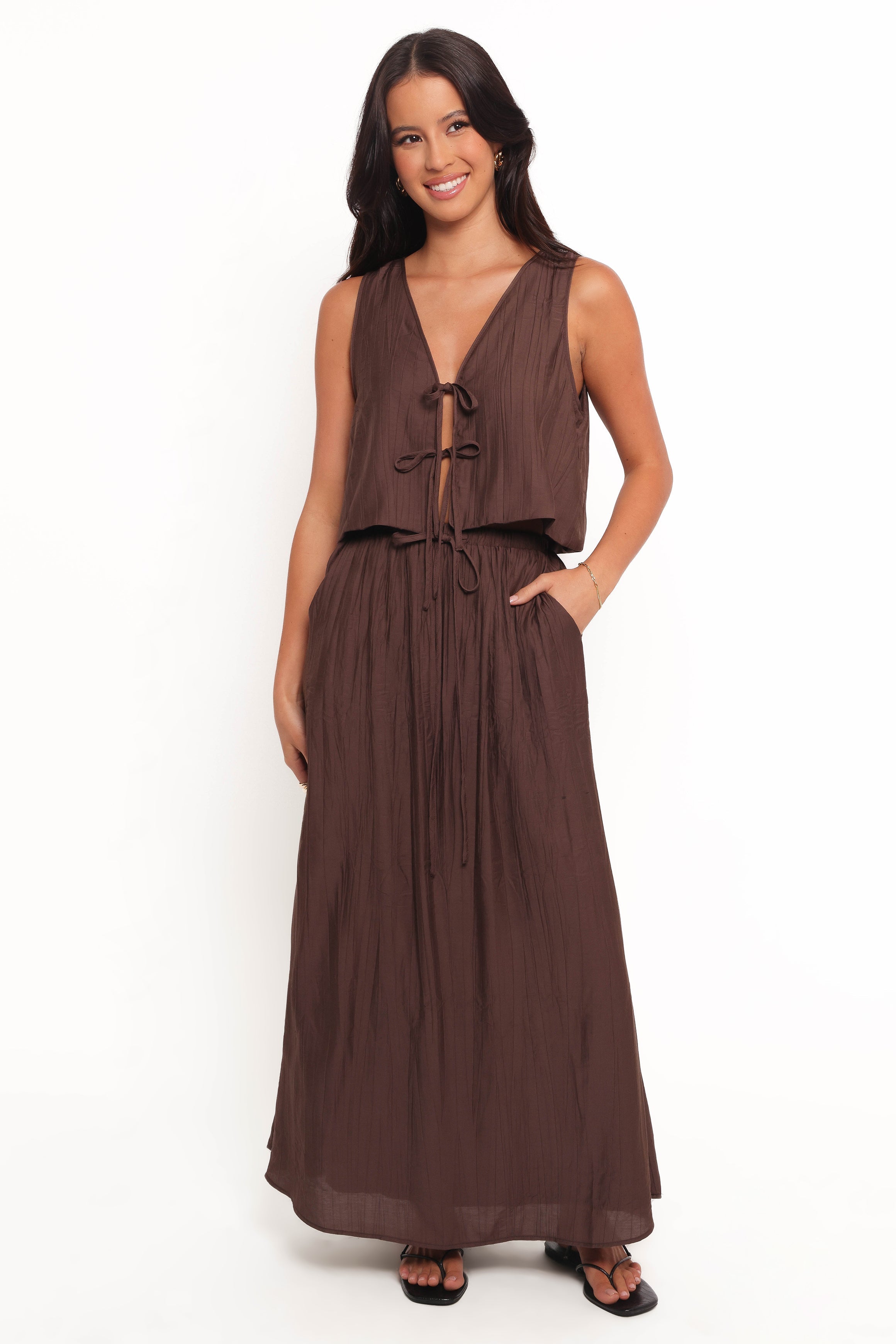 Captie Skirt Set - Chocolate Brown