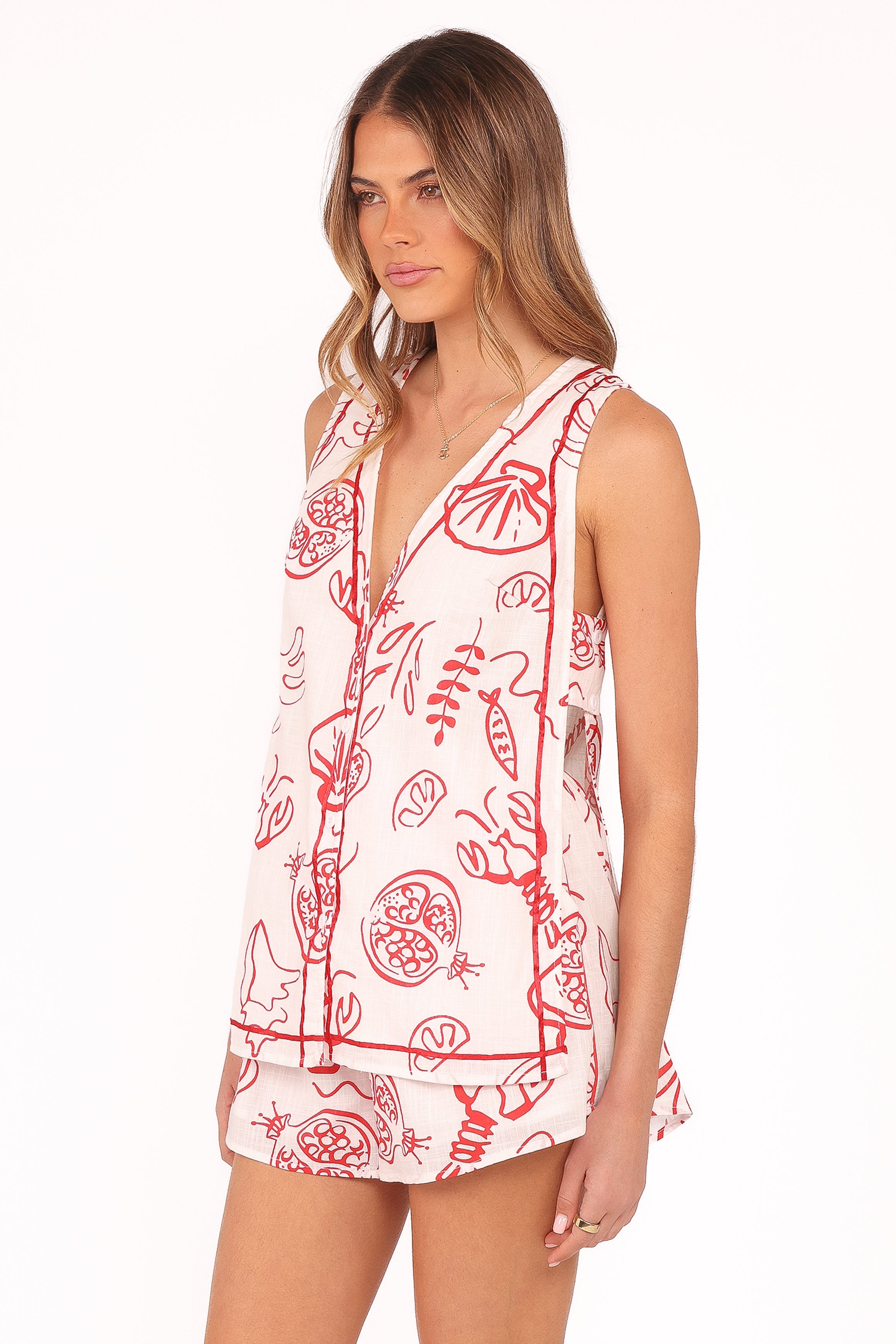 Cefalu Short Set - Red Lobster