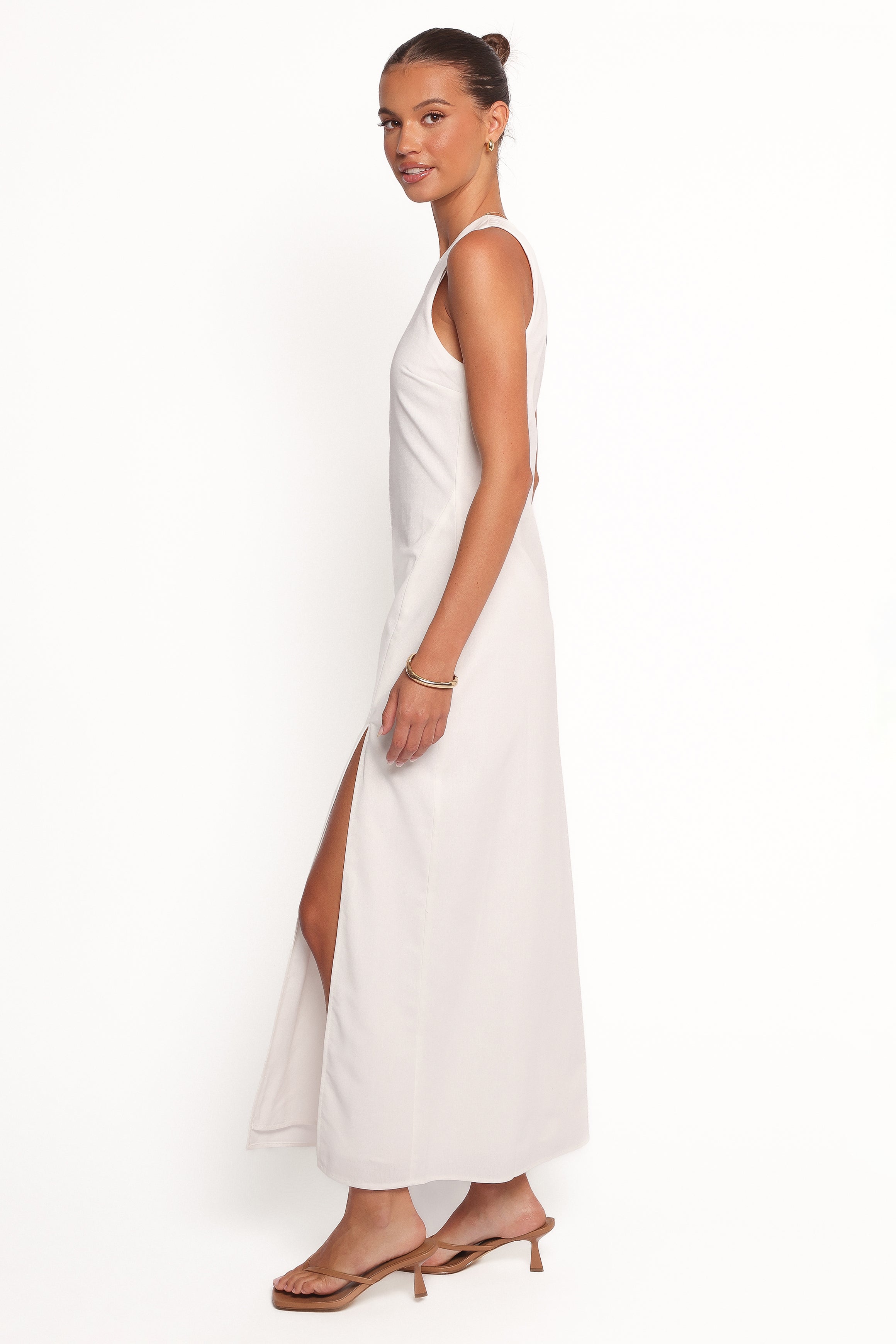Chandler One Shoulder Maxi Dress - White