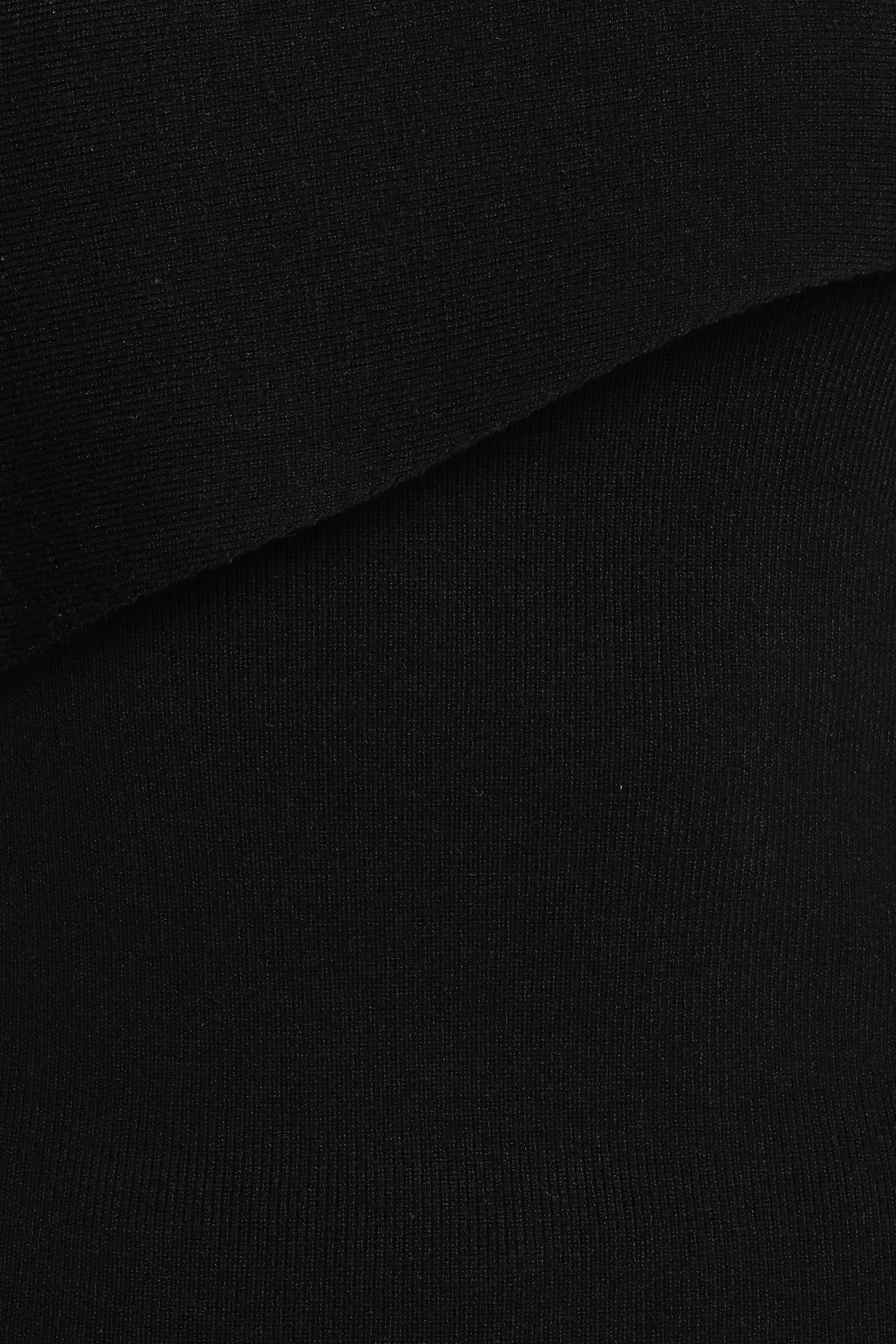 Charama Off Shoulder Knit Top - Black