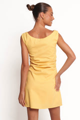 Cielo Mini Dress - Butter Yellow