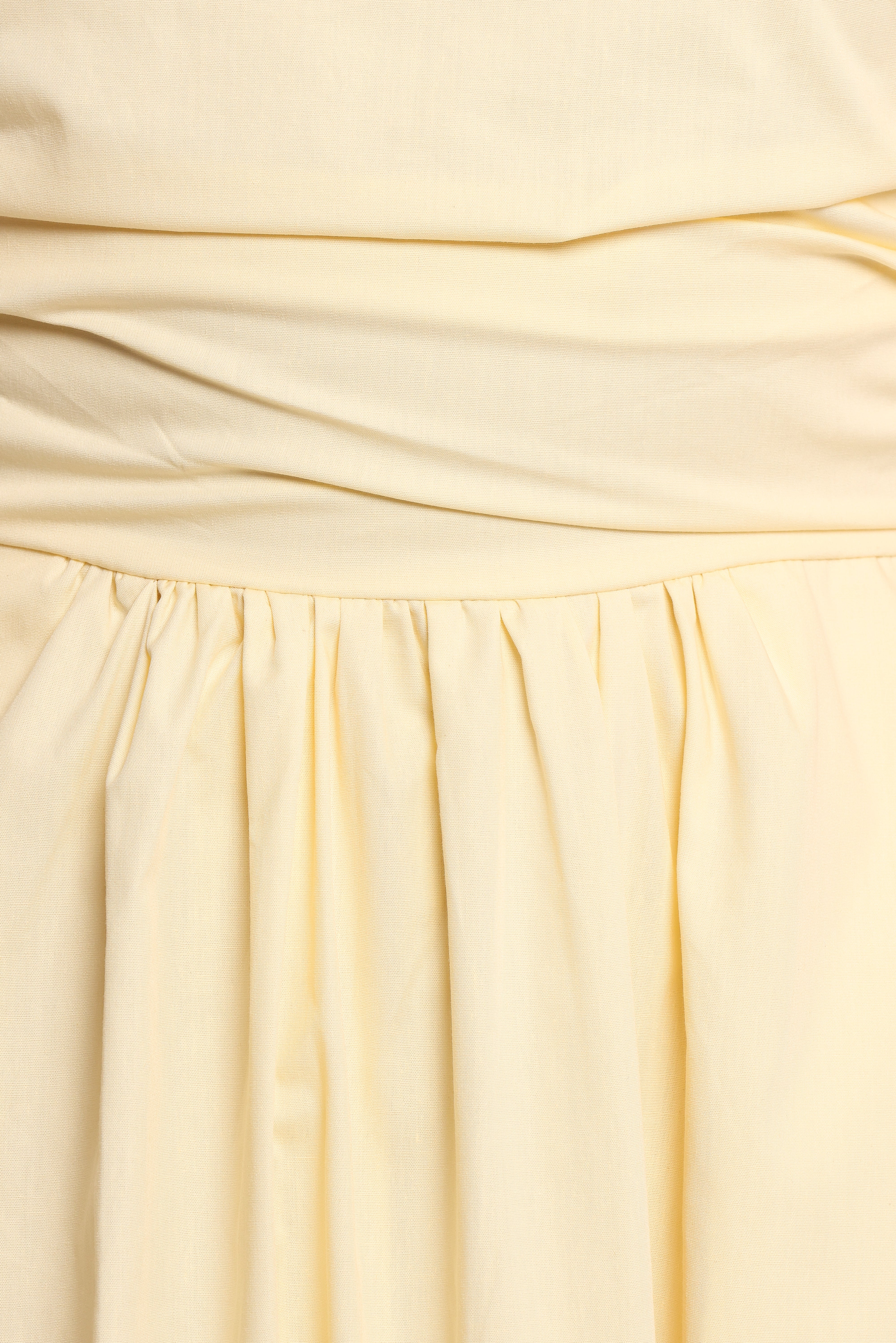 Clo Puff Sleeve Midi Dress - Yellow