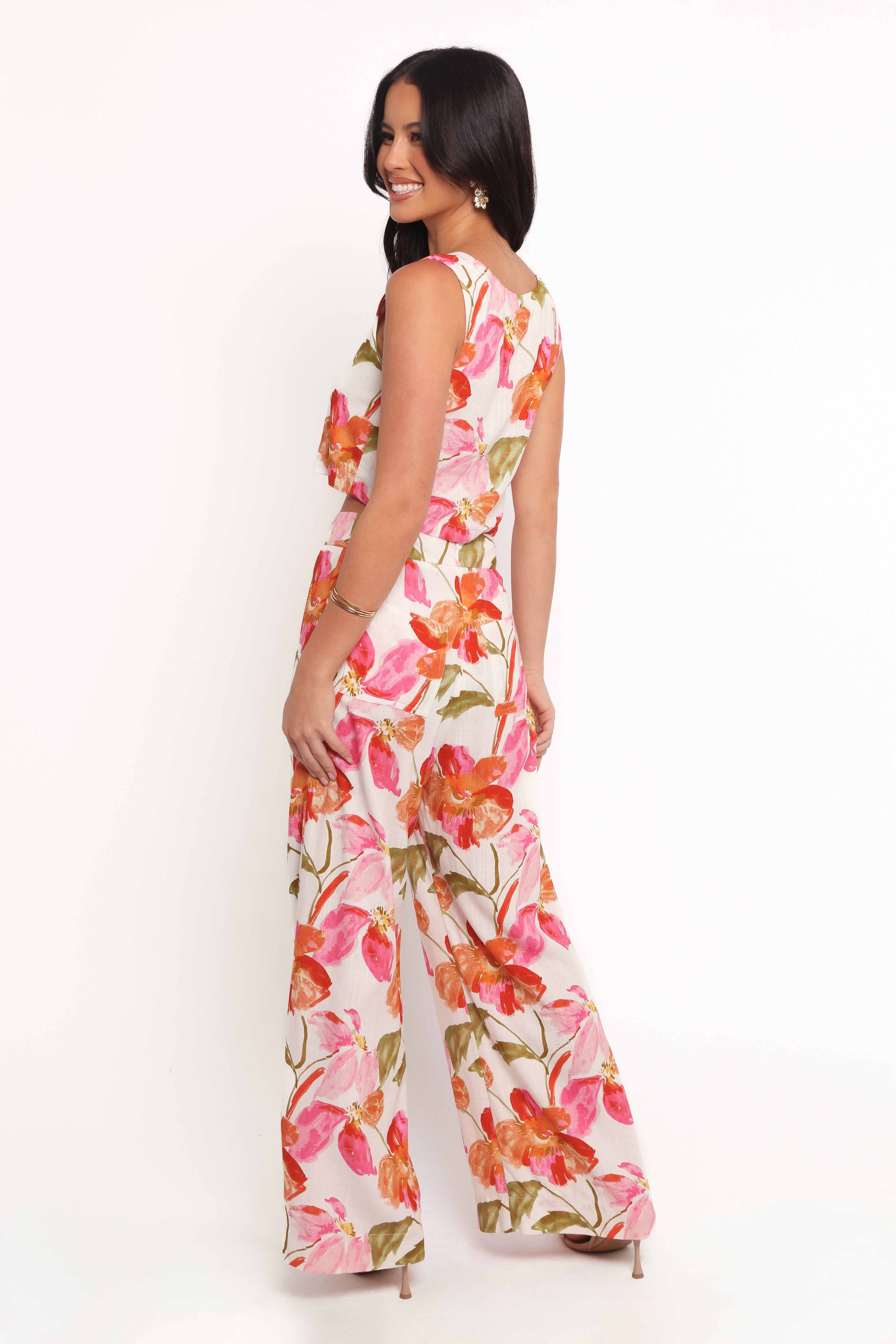 Saffra Wide Leg Pants - Everlyn Print