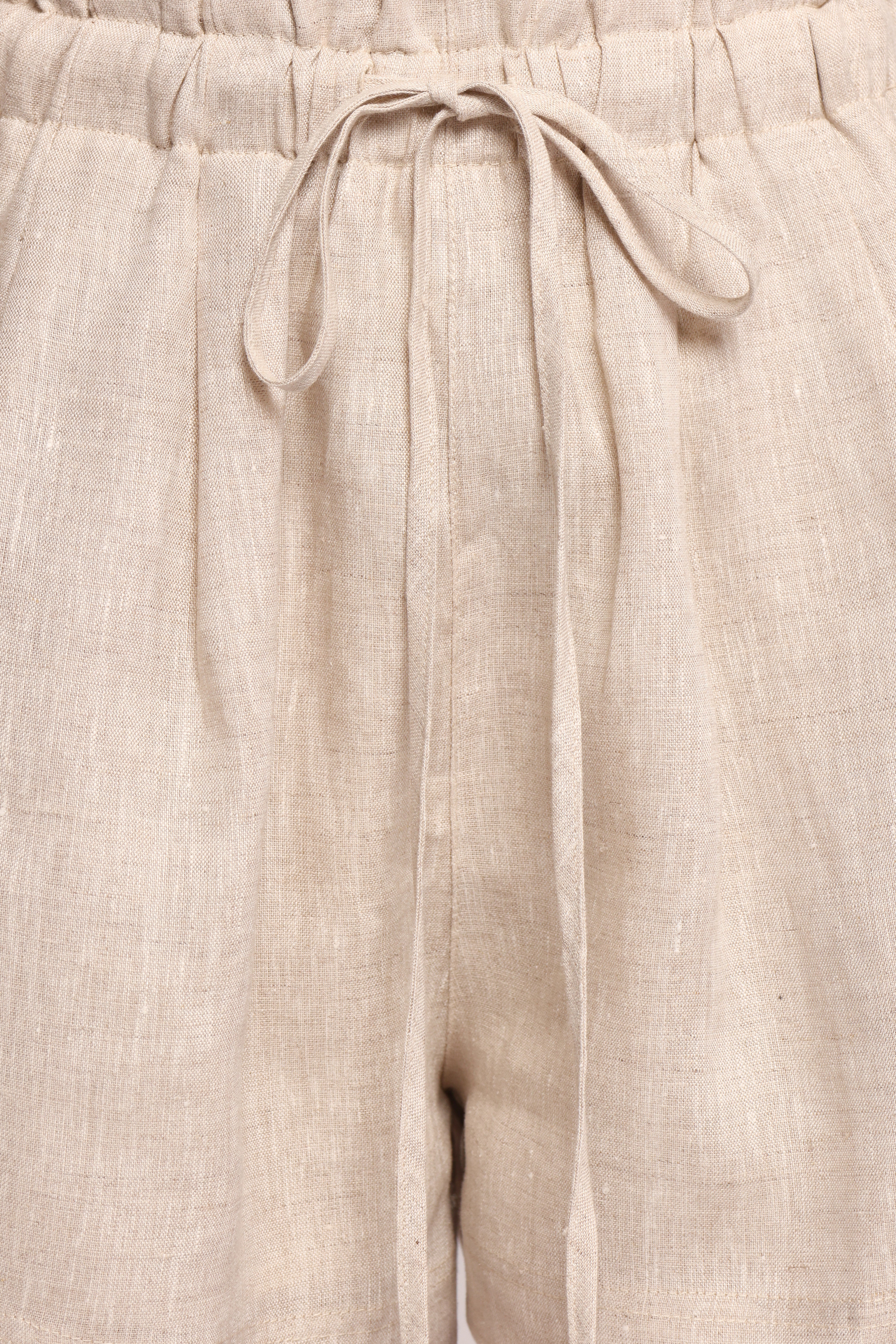 Daley Linen Shorts - Beige