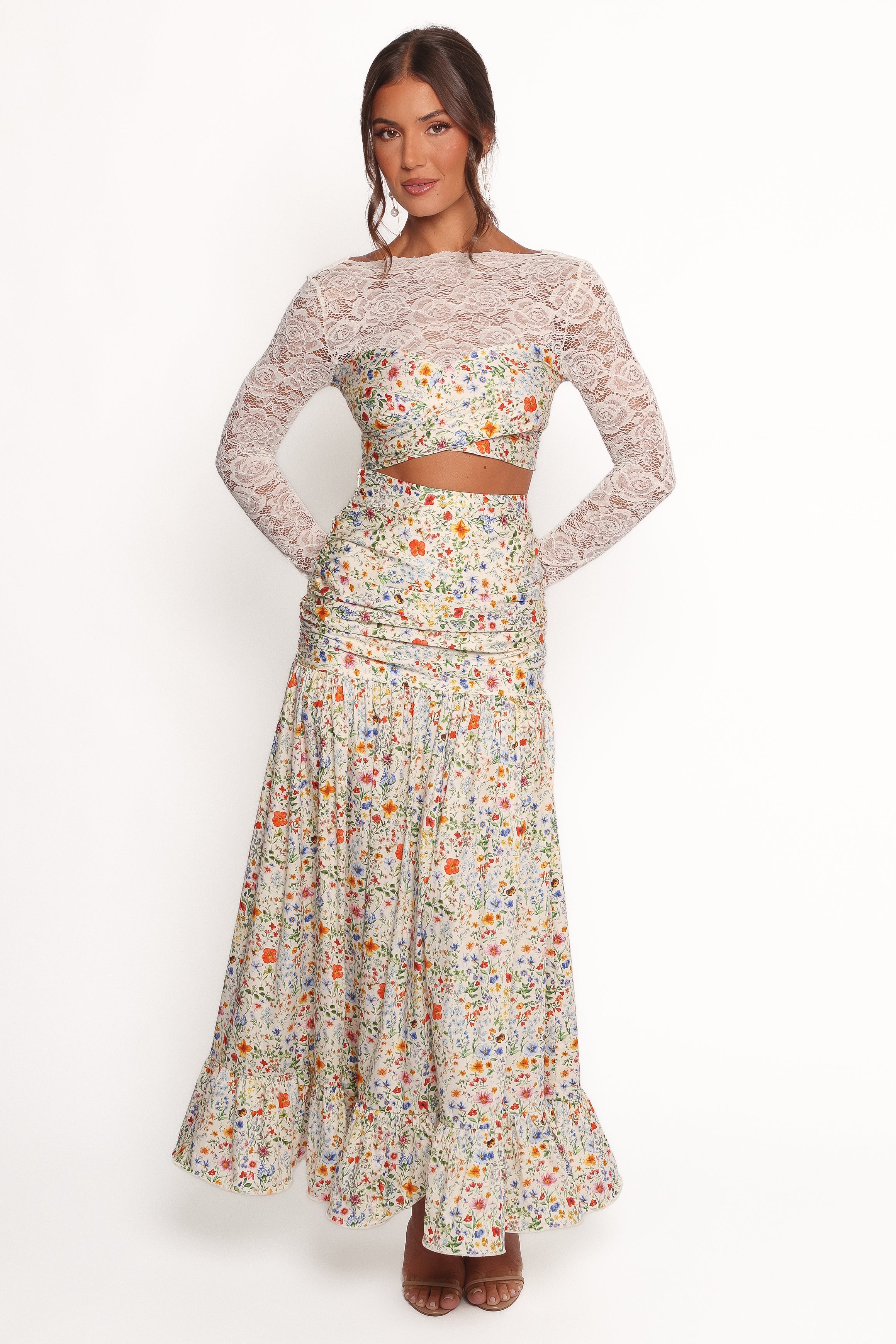Dara Maxi Skirt - Garden Floral