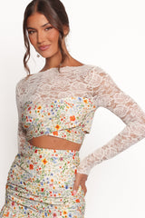 Dara Top - Garden Floral