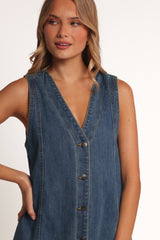 Dawson Mini Dress - Indigo Denim