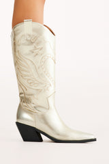 Everlyn Boots - Gold Metallic
