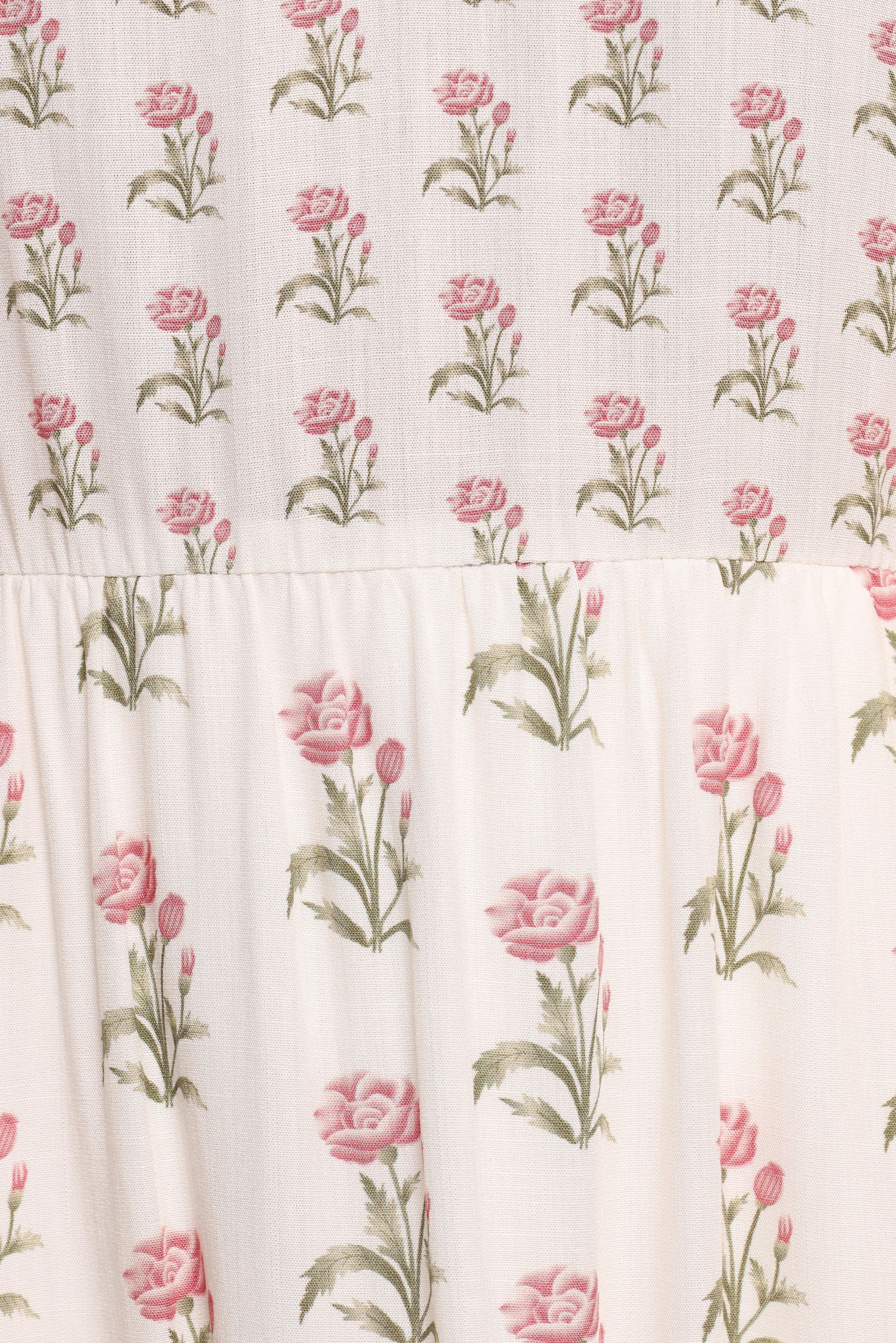 Echo Midi Dress - White/Pink