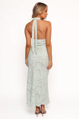 Edwards Maxi Halterneck Dress - Sage