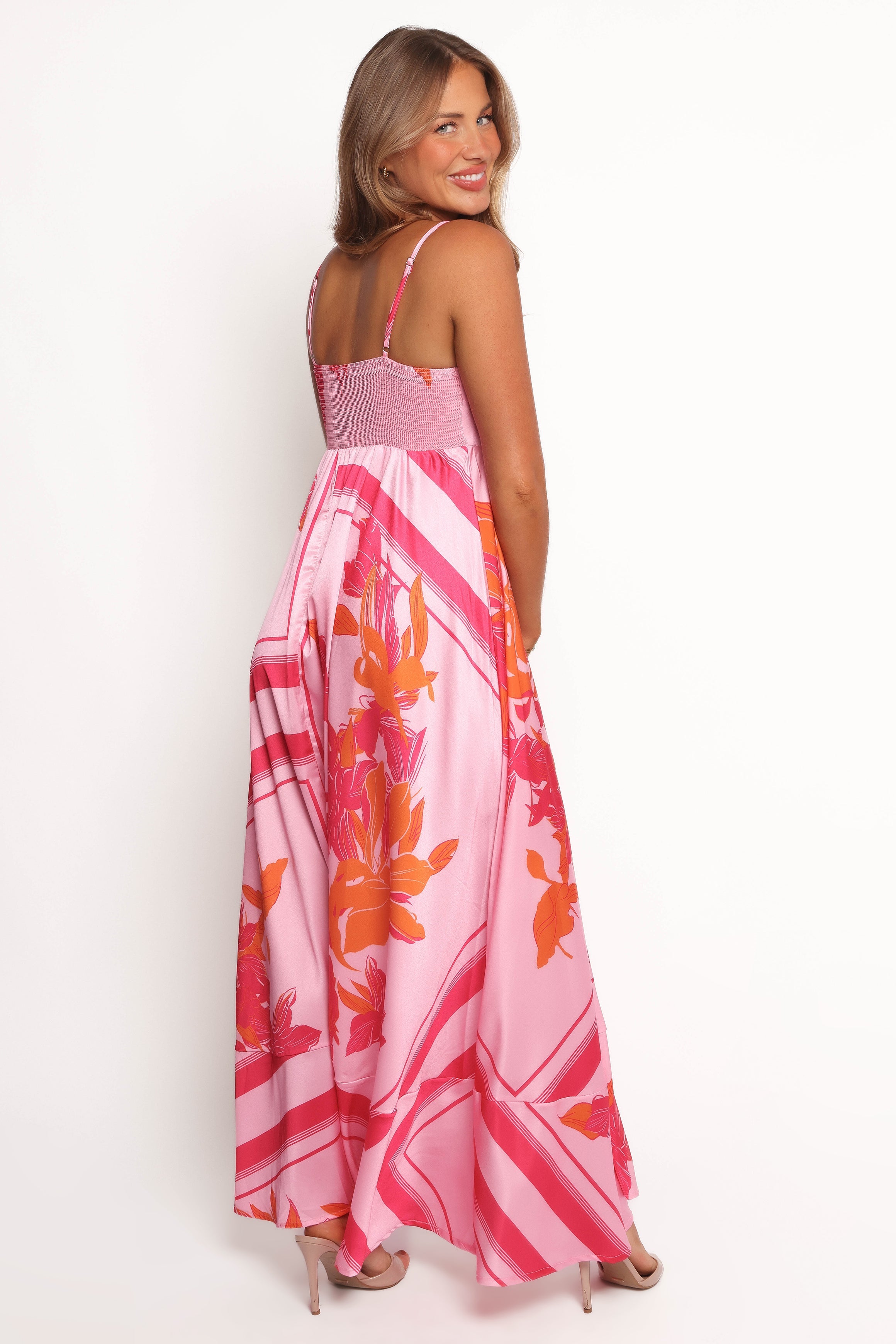 Elanor Maxi Dress - Pink/Orange