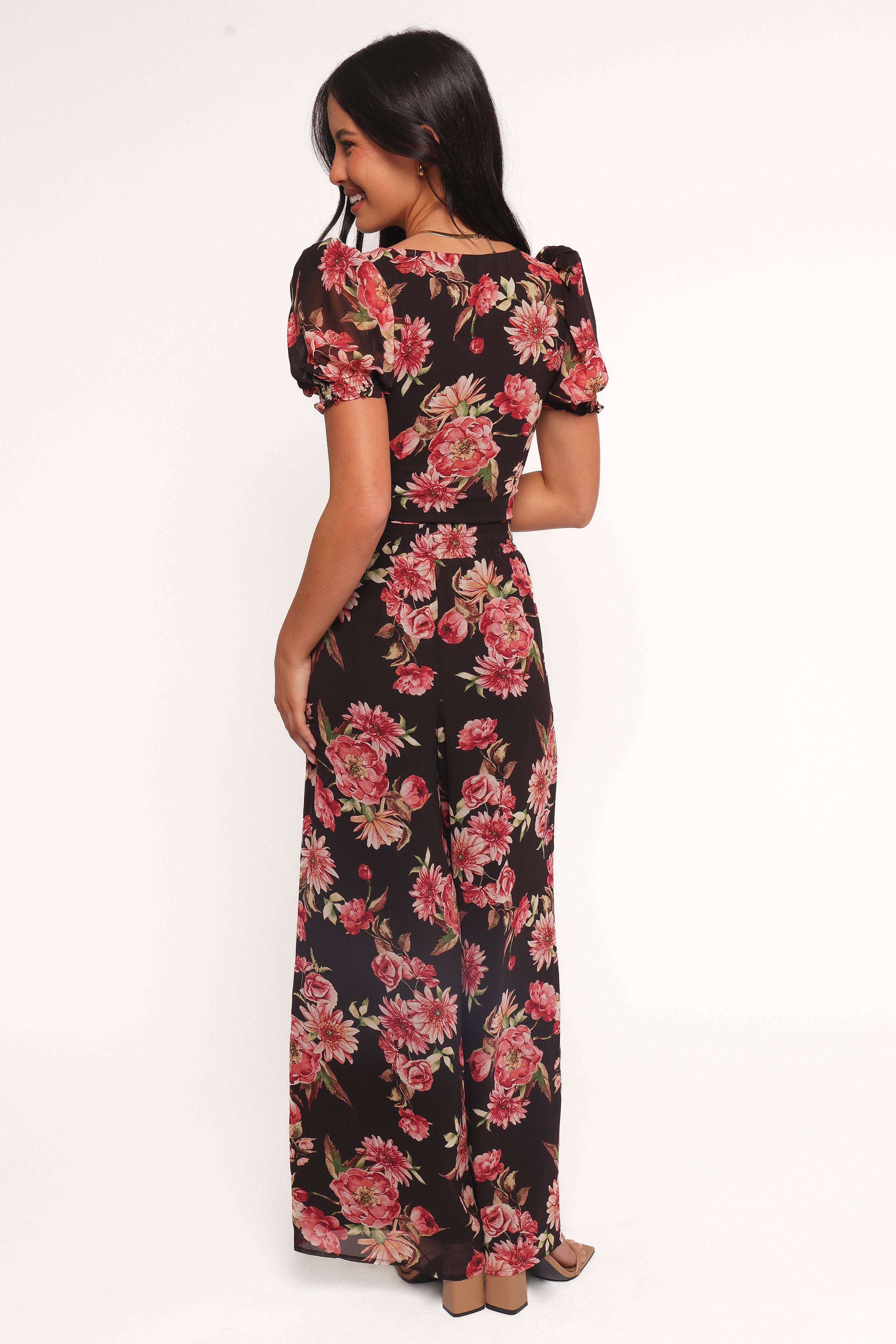 Estie Pants - Black Floral