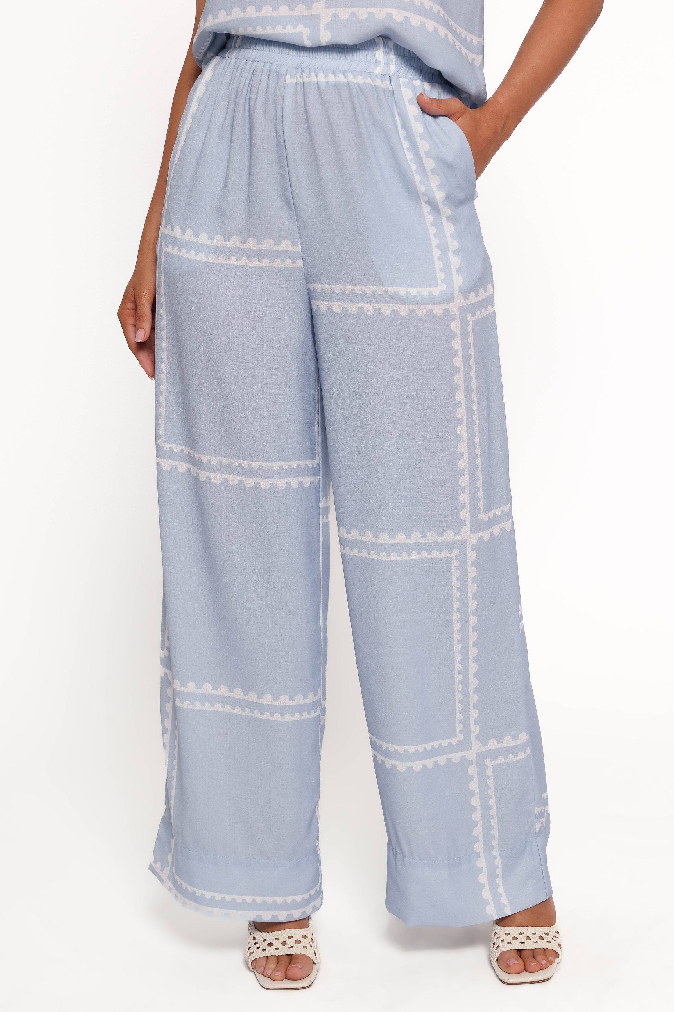 Ezra Pant Set - Light Blue