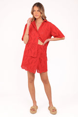 Gallie Skirt Set - Red