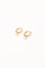 Geneva Earrings - Gold/Pearl