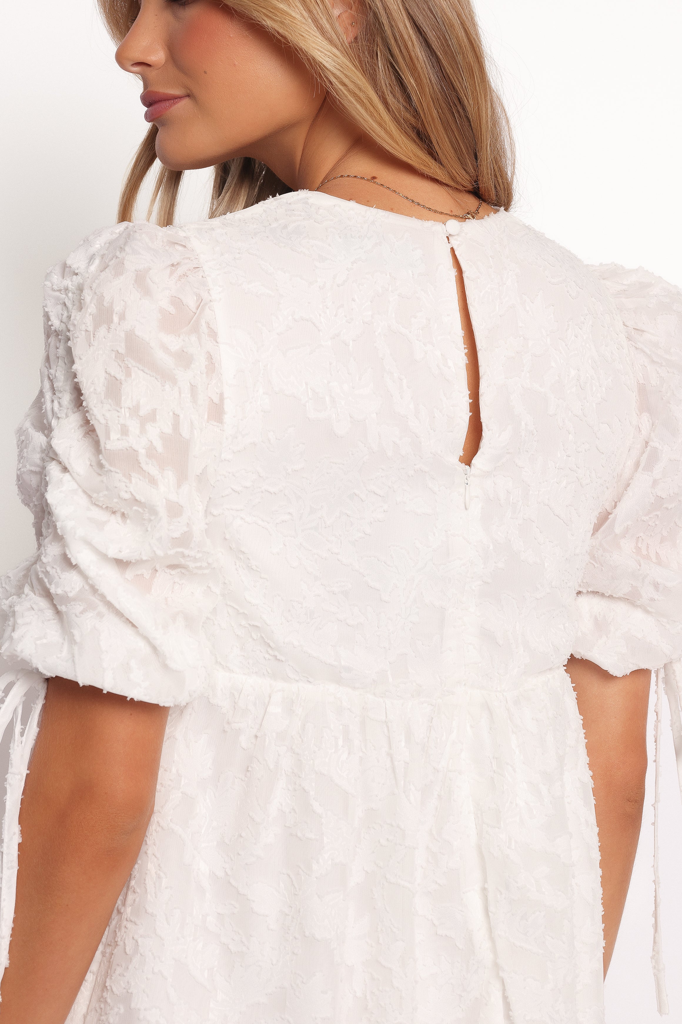 Giselle Mini Dress - White Floral