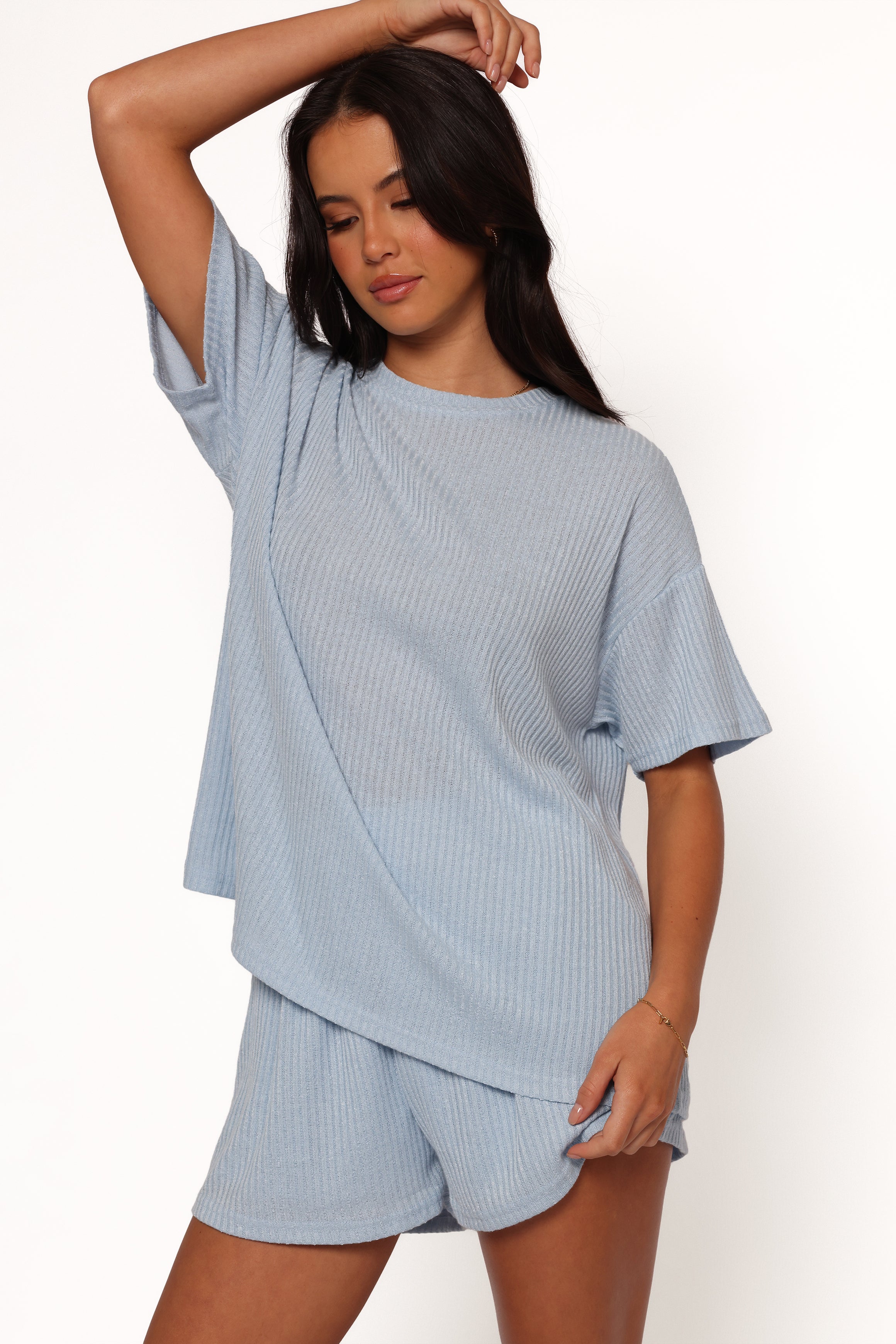 Granger Knit Short Set - Blue