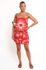 Herbie Strapless Romper - Sunburst