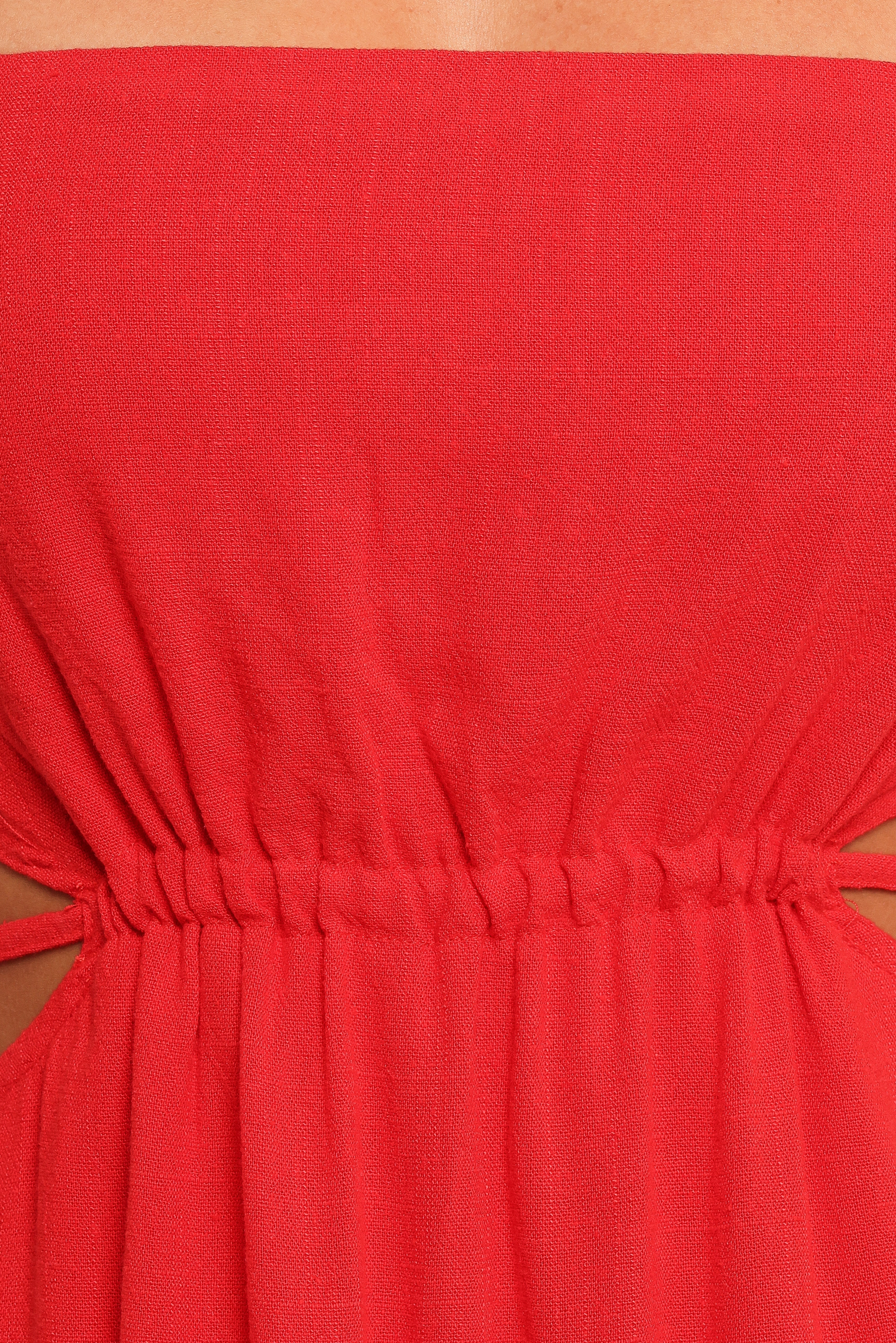 Indra Midi Dress - Red