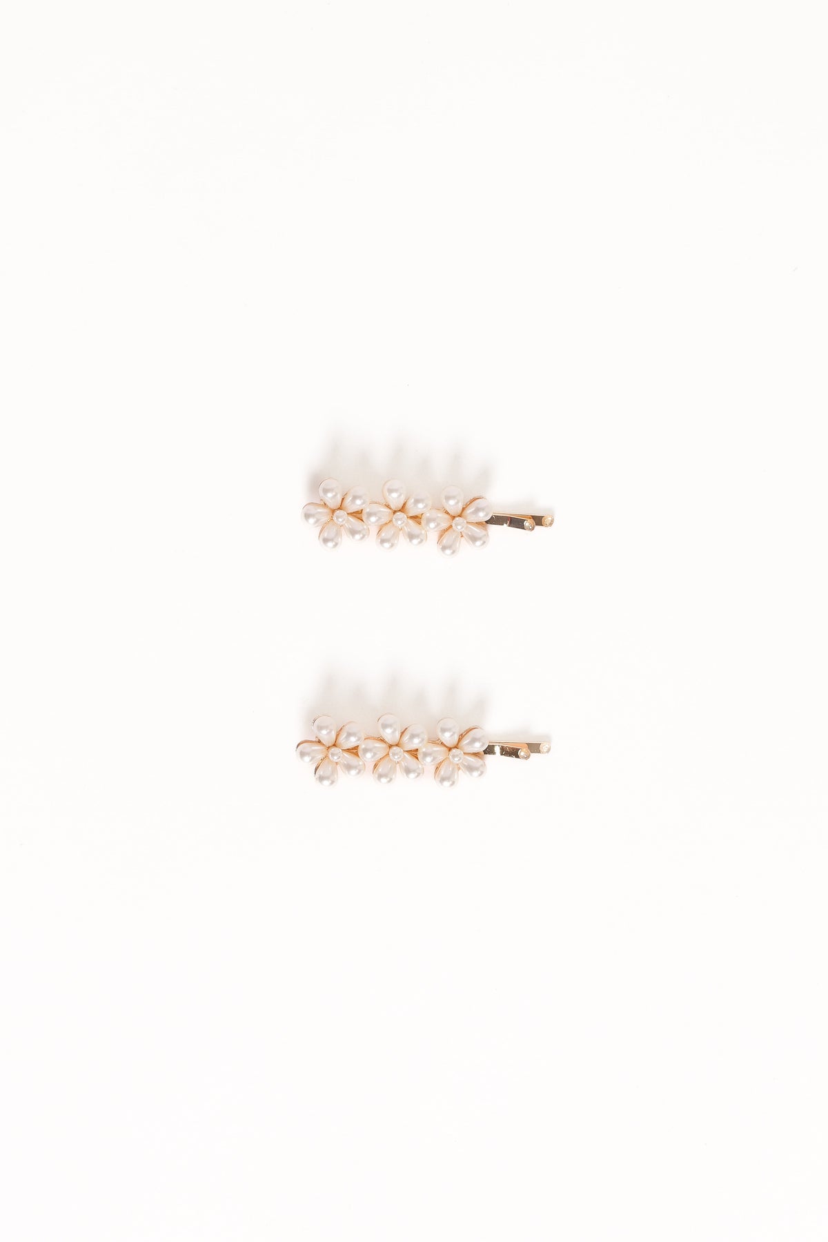 Isabella Hair Clip Set - Pearl