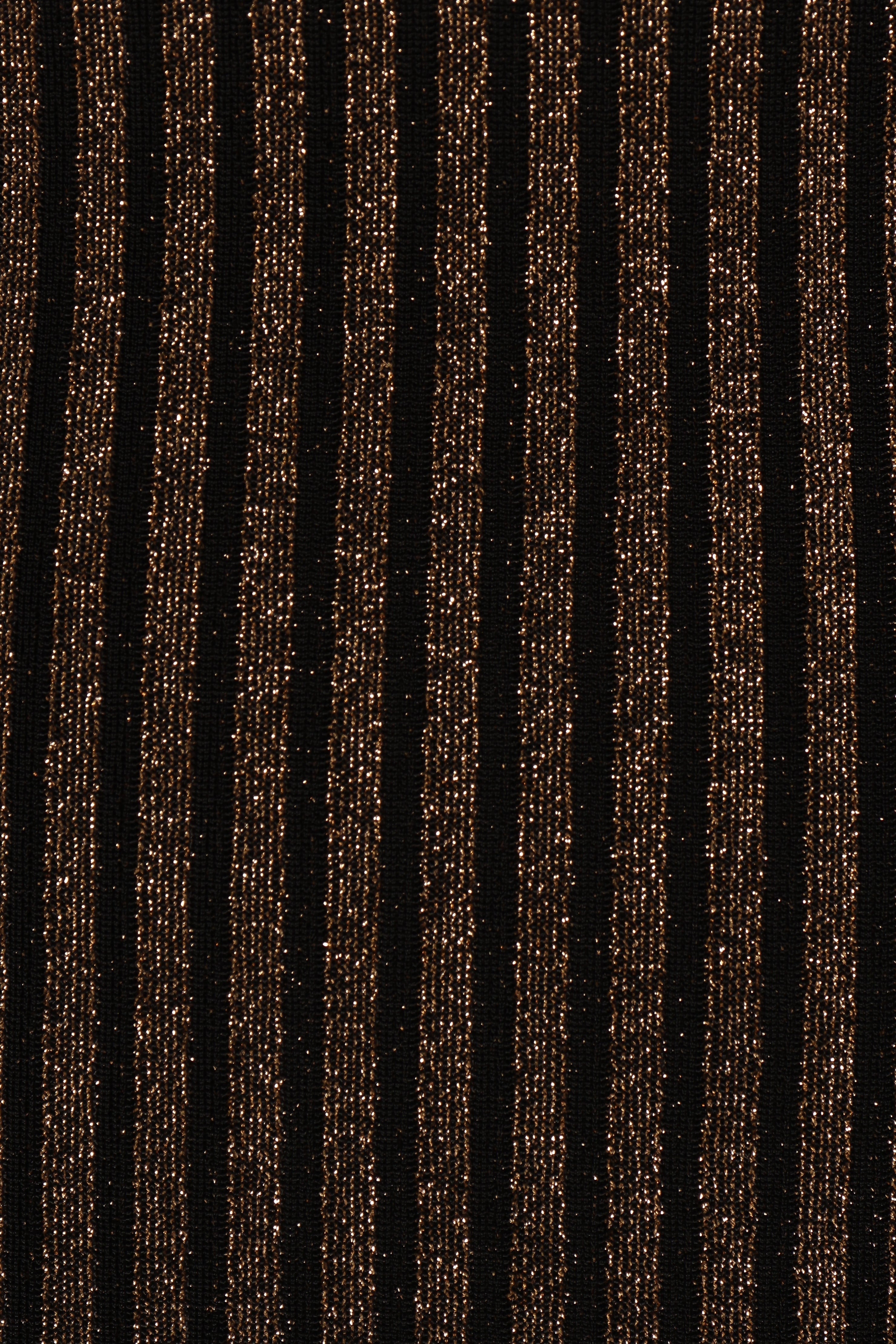 Jemma Midi Dress - Black/Gold