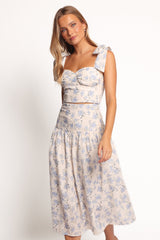 Kara Two Piece Set - Blue Floral