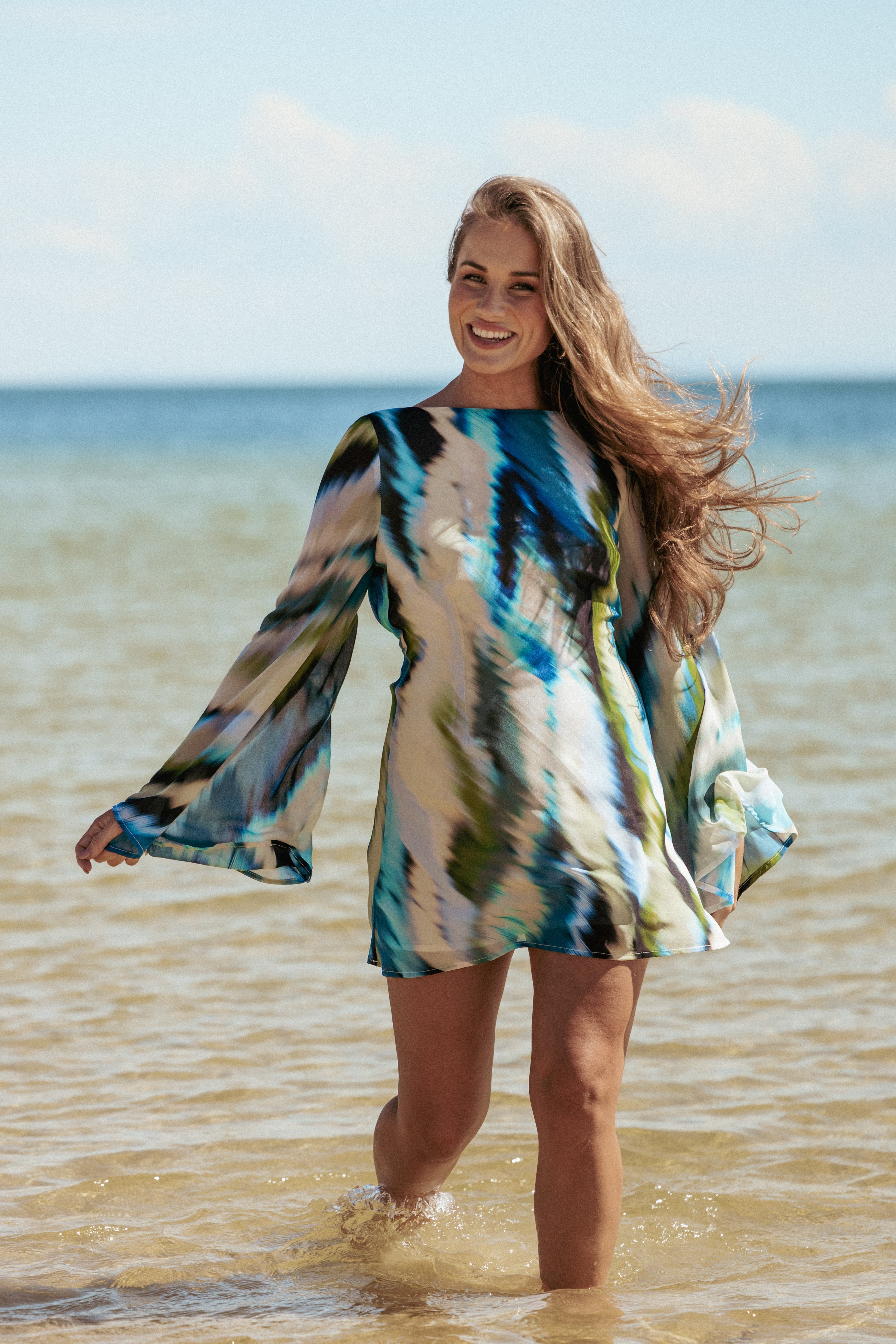 Kimber Mini Dress - Mirage Print