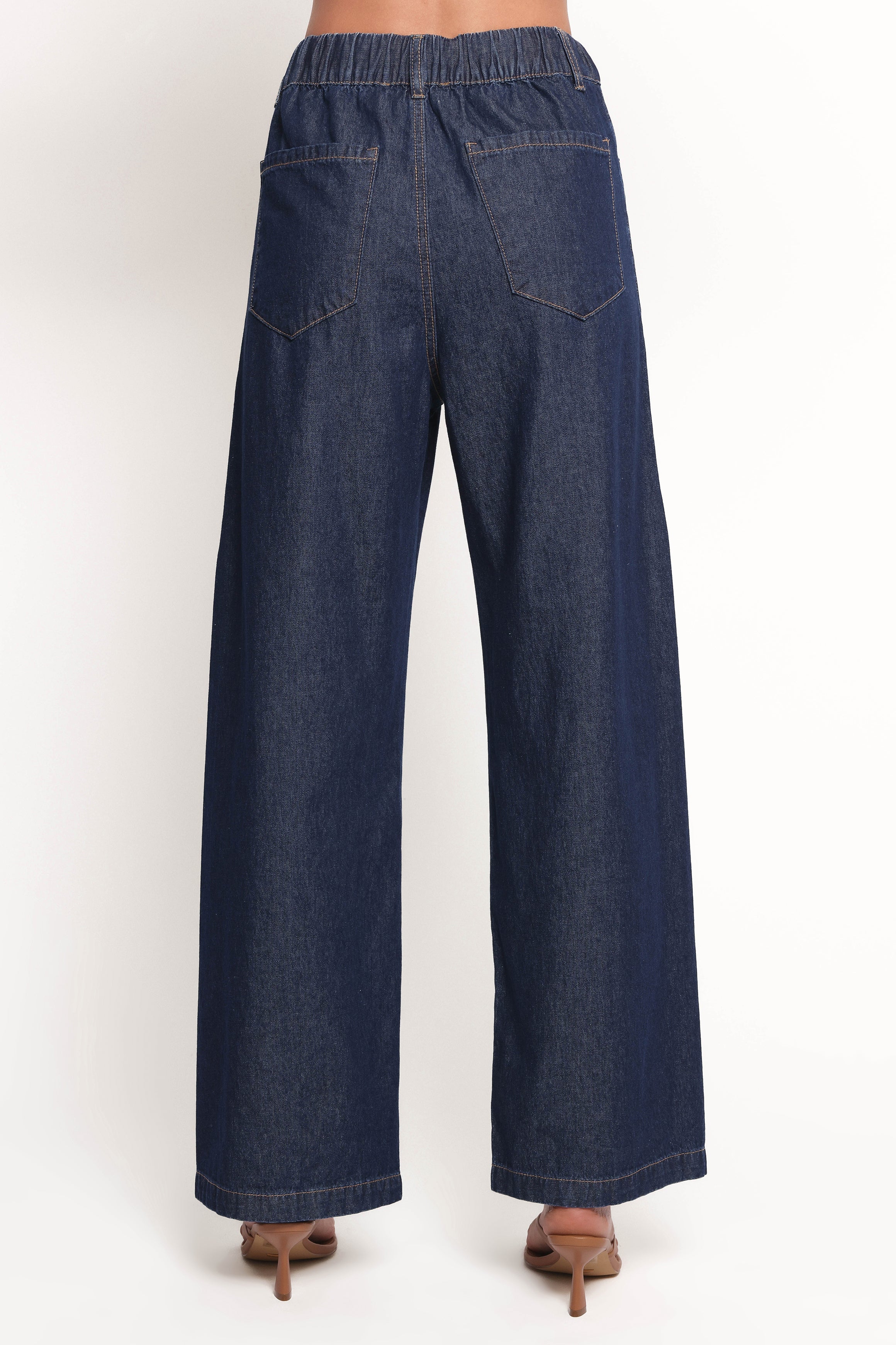 Kirie Wide Leg Denim Pant - Indigo