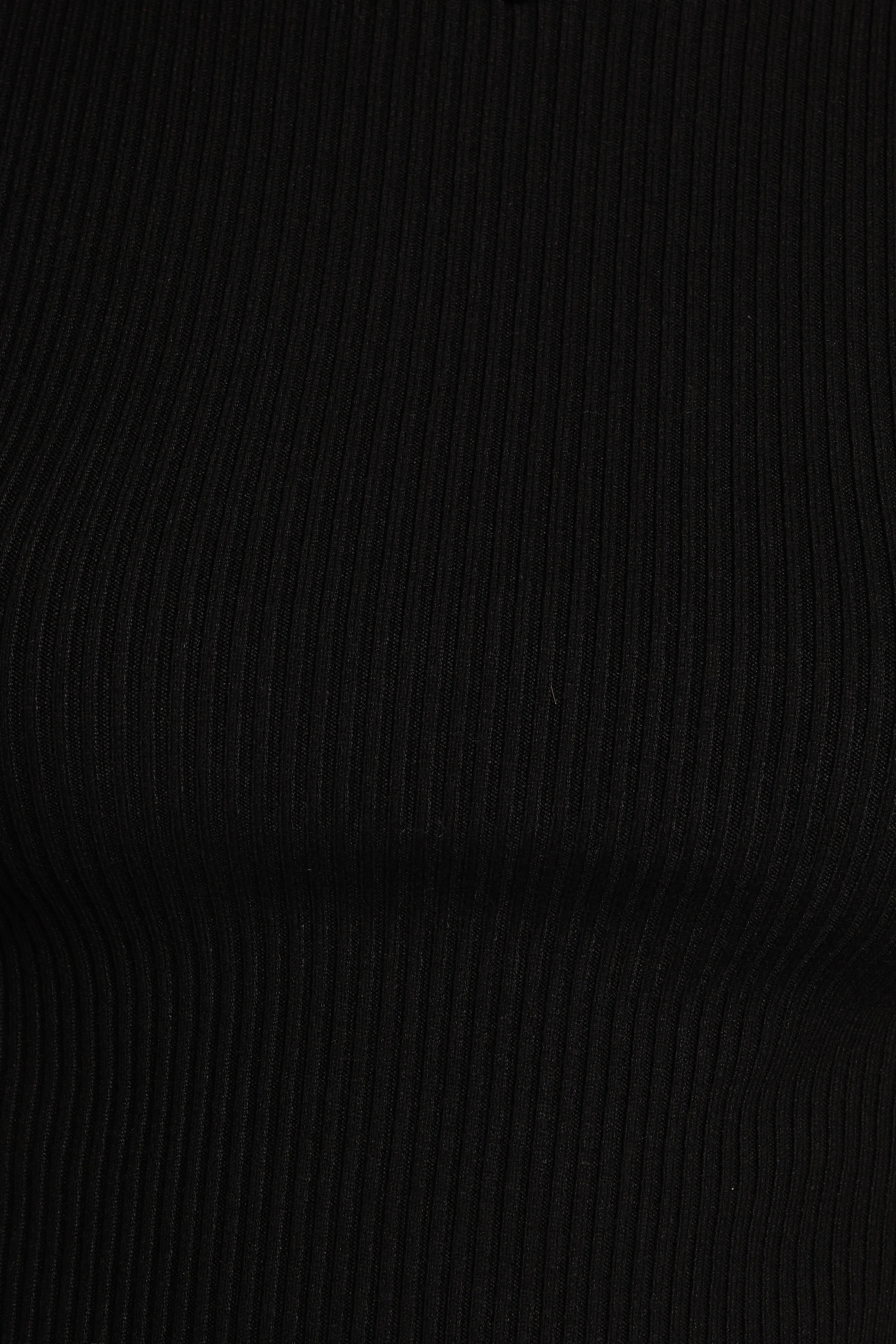 Kya Short Sleeve Knit Top - Black
