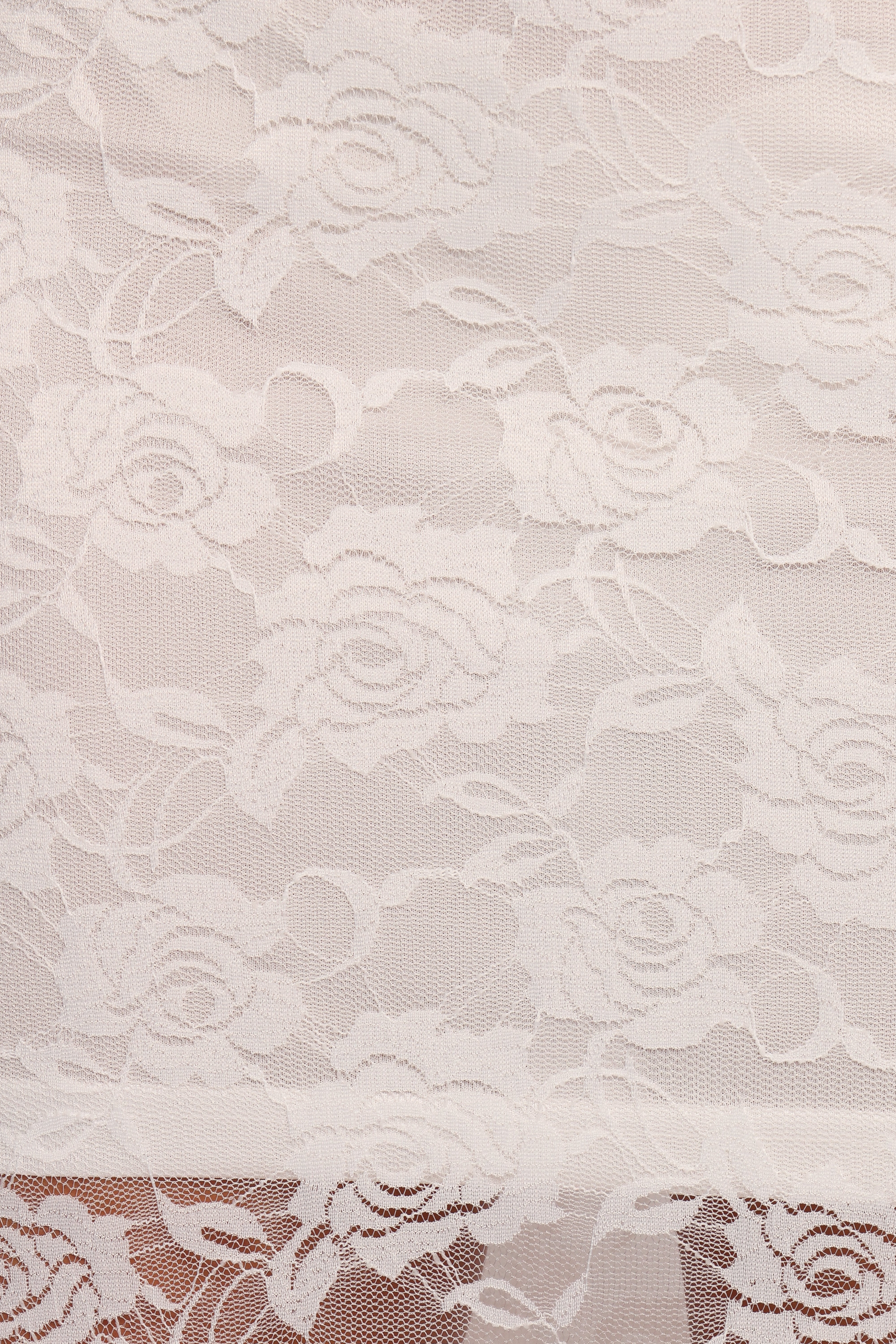 Laken Sheer Lace Maxi Skirt - White