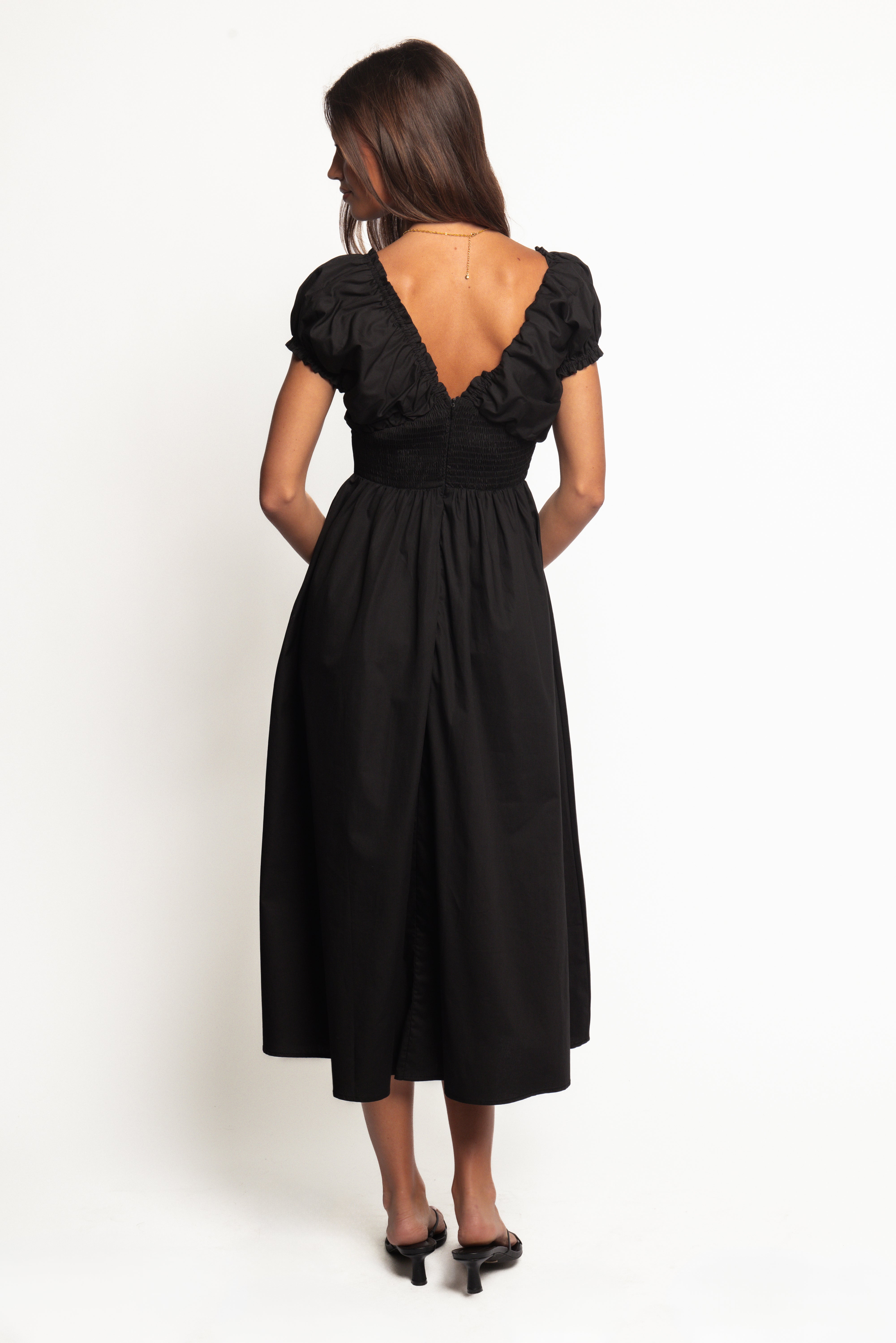 Larson Midi Dress - Black